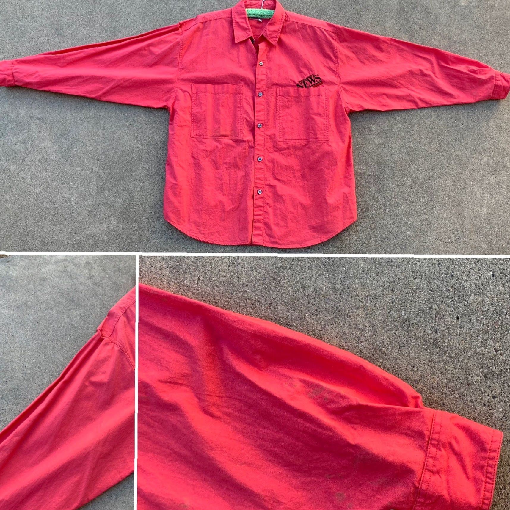 Vintage VINTAGE International News shirt Cotton size M 80s 1980s urban streetwear Long Sleeve Button-Front Mens Size US M / EU 48-50 / 2 - 6 Thumbnail