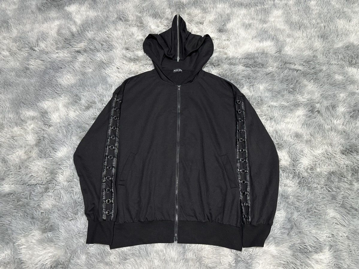 Japanese Brand 🔥Sick Y2K AC DC Rag Devil Hoodie Metal Loop Goth Punk Size US M / EU 48-50 / 2 - 6 Thumbnail