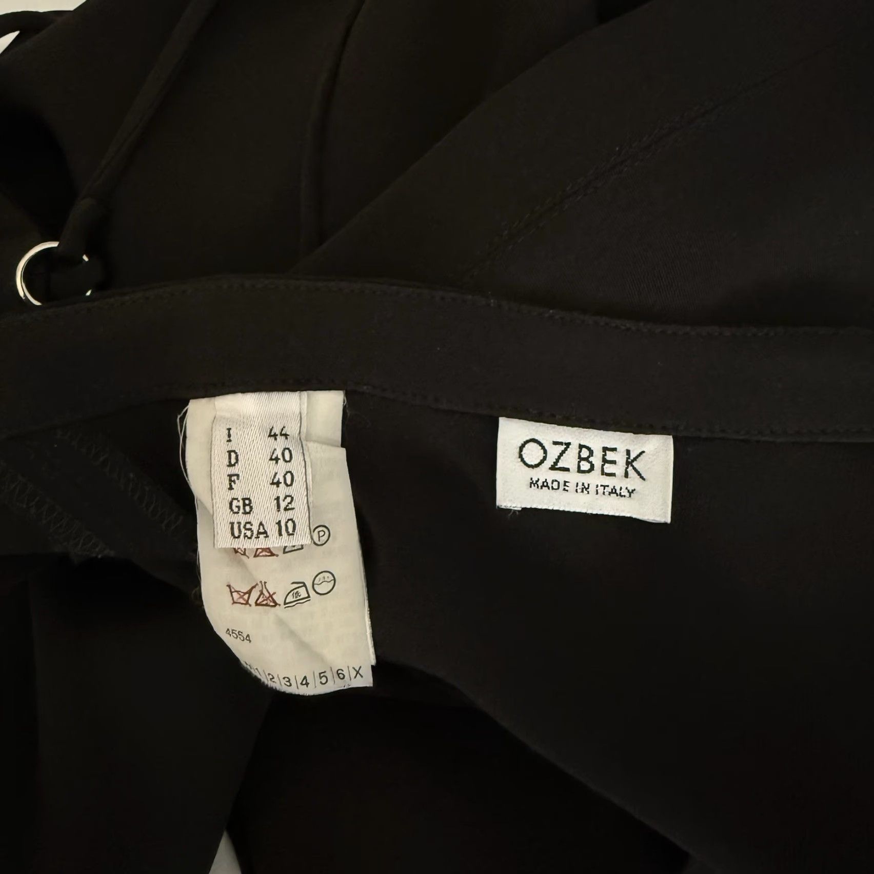Vintage VINTAGE Ozbek Black Wrap Maxi Dress Made In Italy Size US 10 XS/S Net Size XS / US 0-2 / IT 36-38 - 6 Thumbnail