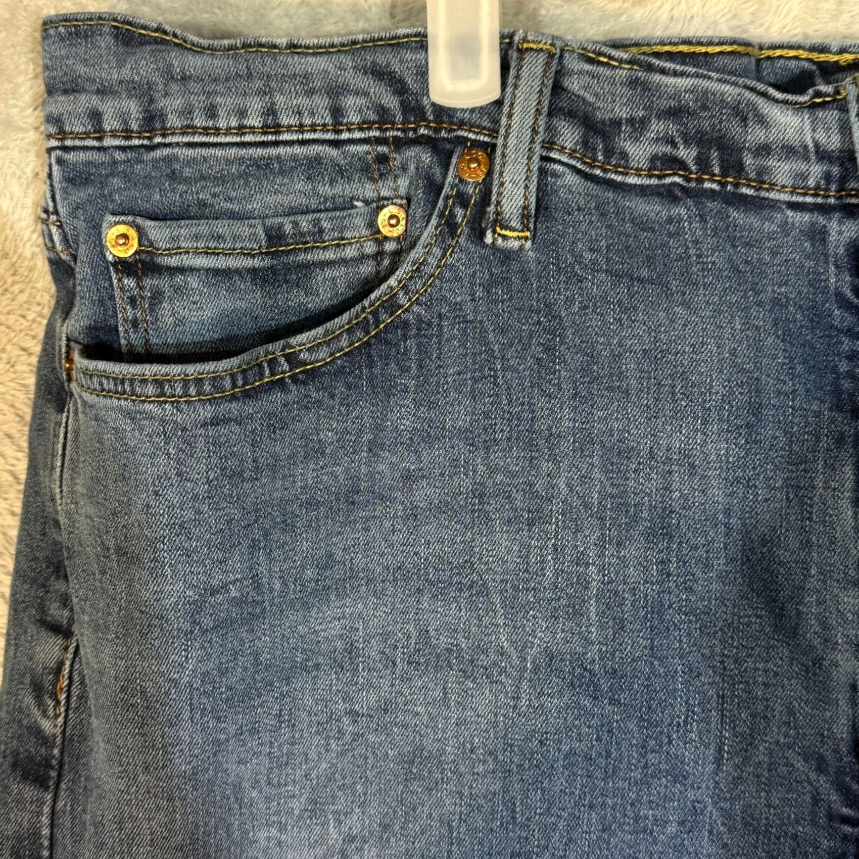 Levi's Levi’s 514 Jeans Men’s 42x32 Blue Denim Straight Mid Rise Regular Fit Styled Clothing Size US 42 / EU 58 - 4 Thumbnail