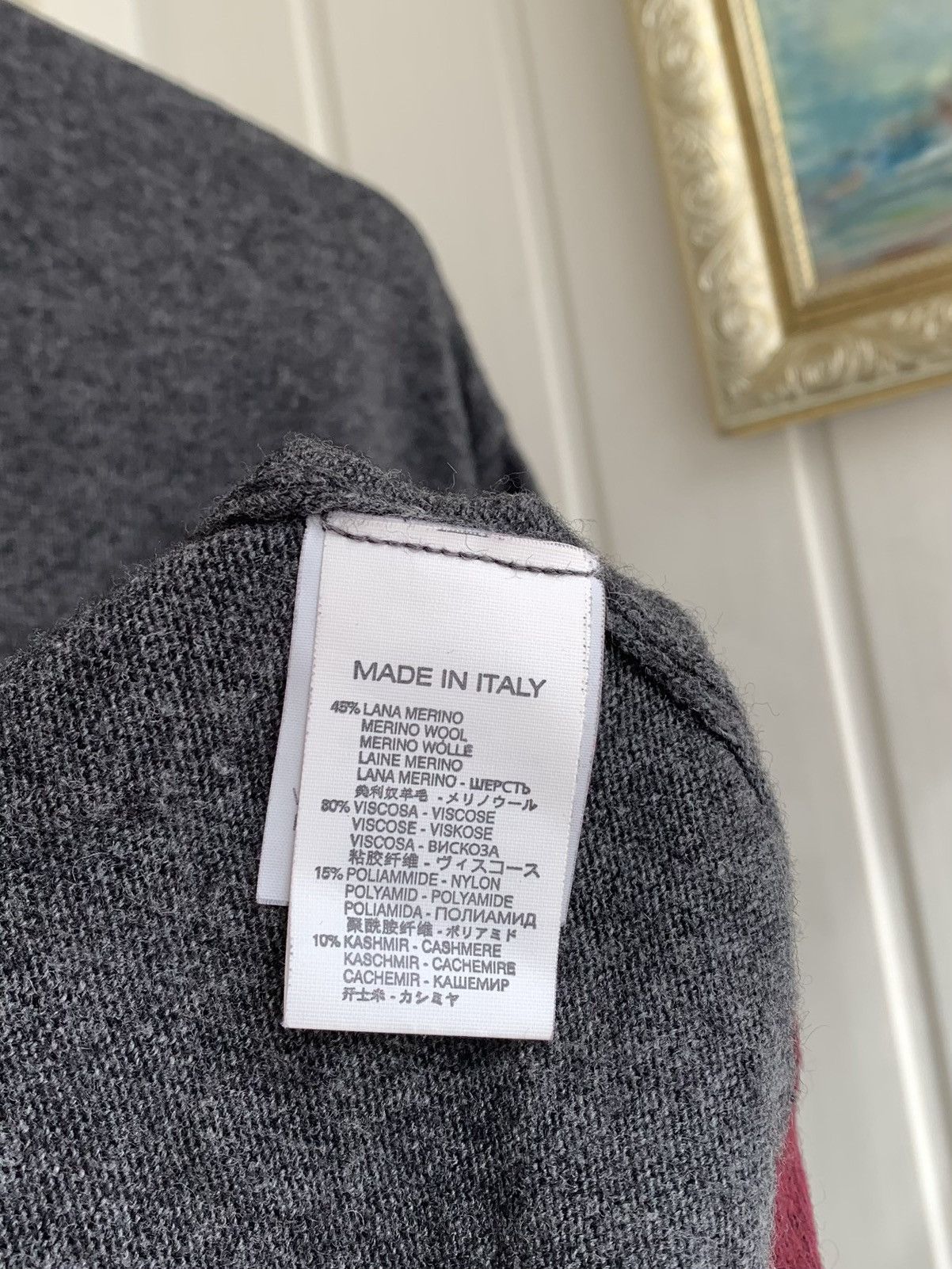 Other Andrea Fenzi 1/4 Zip Wool Sweater Mens Size 52 L Size US L / EU 52-54 / 3 - 6 Thumbnail
