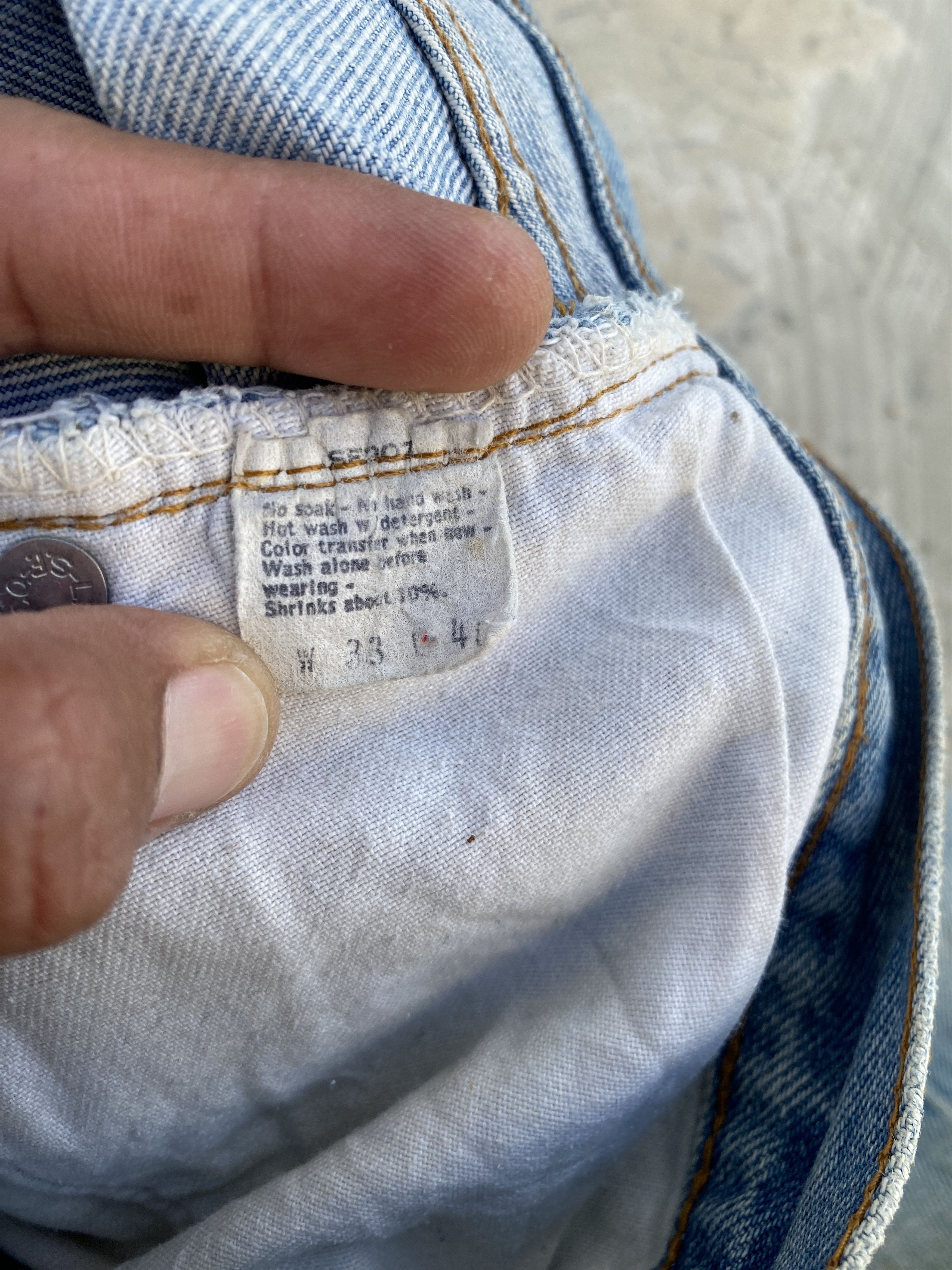 Levi's × Vintage Vintage 80s Levis 501 Redline #524 Selvedge Jeans Size US 31 - 11 Thumbnail