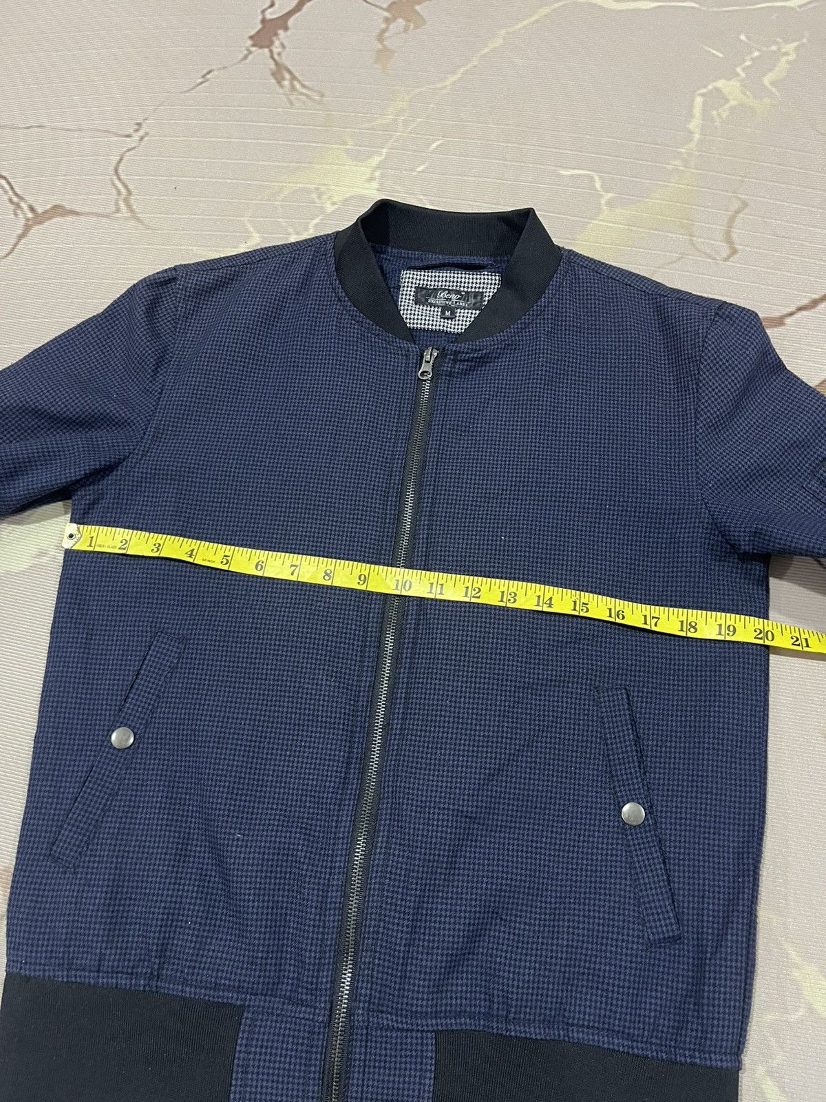 Japanese Brand Beno Navy Houndstooth Bomber Jacket M Size US S / EU 44-46 / 1 - 11 Thumbnail