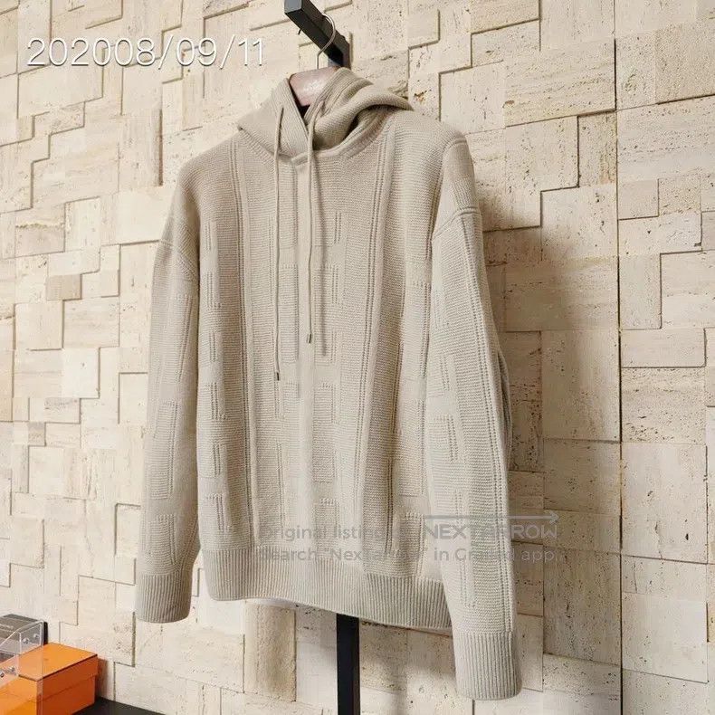 Hermes Hermes H Logo Jacquard, Hooded Sweater Size XXS / US 00 / IT 34 - 5 Thumbnail