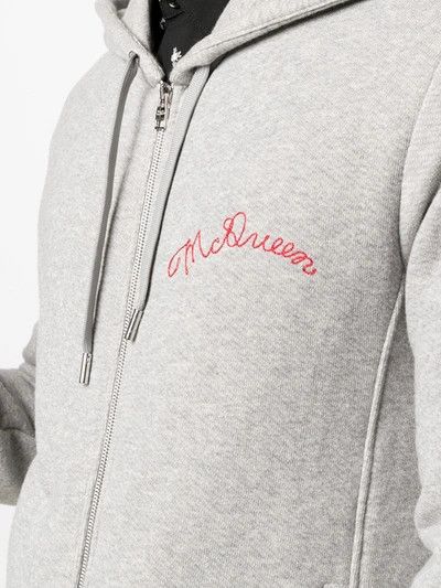 Alexander McQueen o1y1024 Hooded Sweatshirt In Grey Size US XL / EU 56 / 4 - 5 Thumbnail