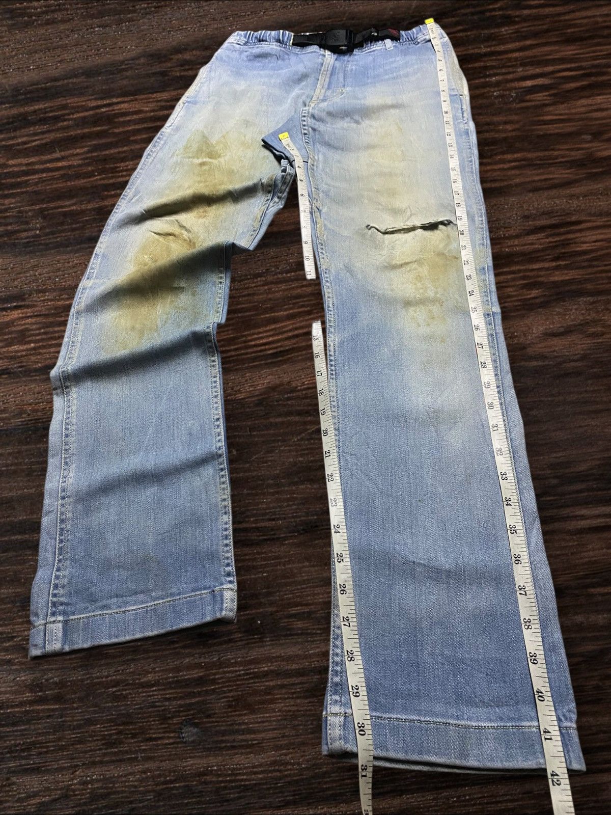 Gramicci Vintage gramicci Pants With Belt Slim Blue Wash Slim Fits Size US 28 / EU 44 - 14 Thumbnail