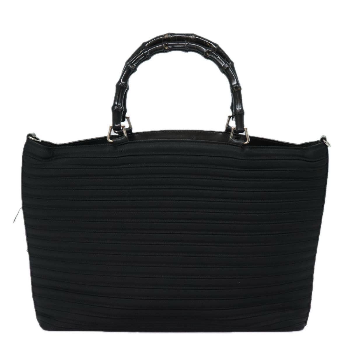 Gucci Bamboo Black Synthetic Handbag (Pre-Owned) Size ONE SIZE - 1 Thumbnail