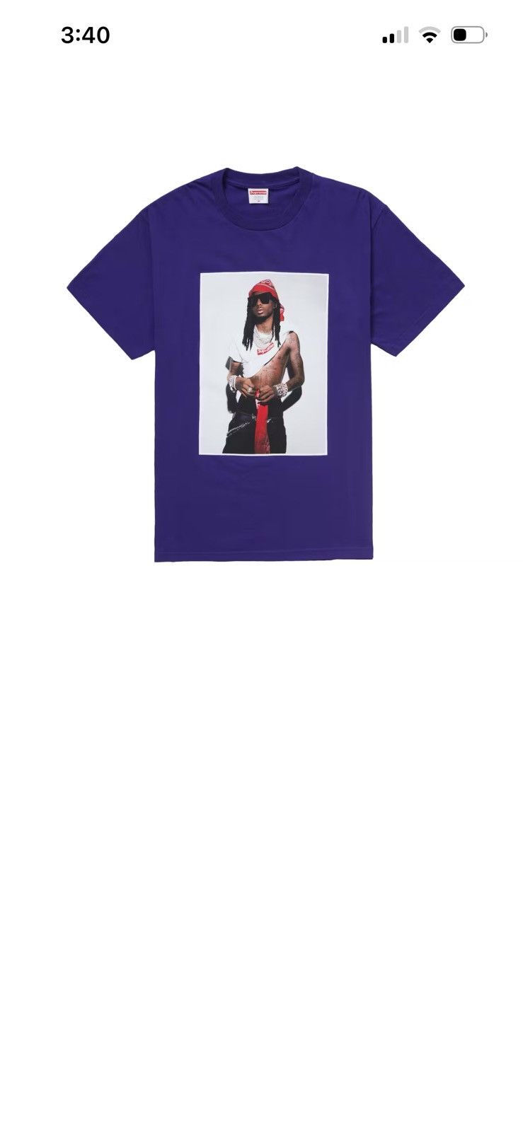 Supreme ‼️Supreme‼️ Playboi Carti Purple Tee Size US XL / EU 56 / 4 - 8 Thumbnail