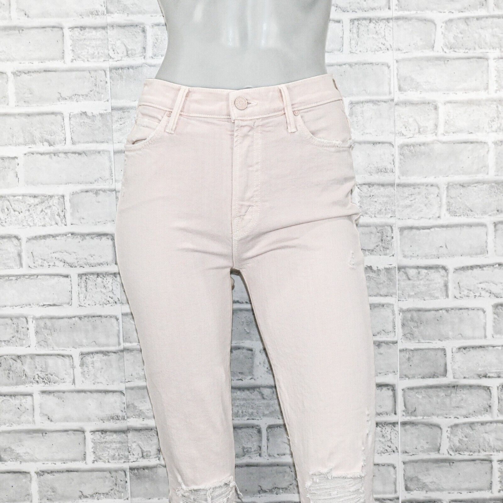 MOTHER MOTHER Superior Denim High Waisted Rascal Ankle Jeans Pink Size 25" / US 0 / IT 36 - 11 Thumbnail