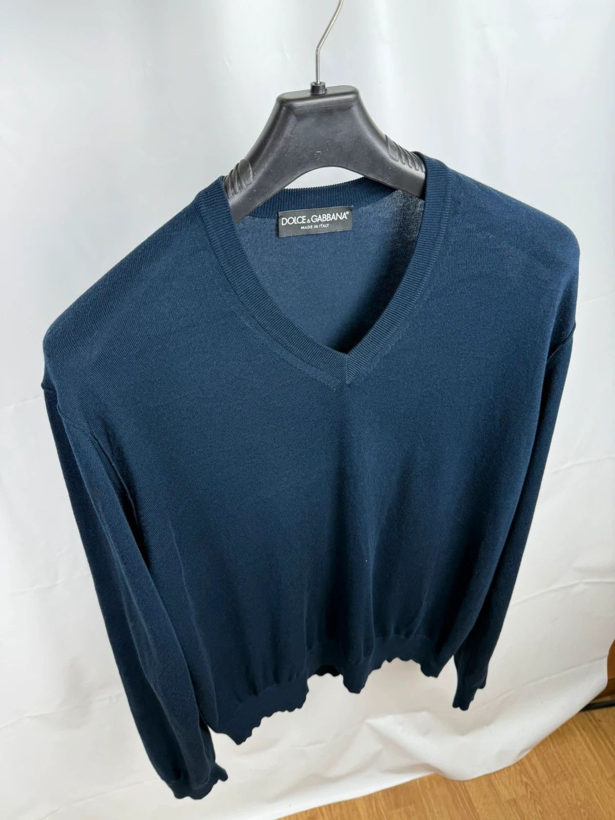 Dolce & Gabbana Dolce & Gabbana Cotton V-Neck Pullover Men size 50 Size US M / EU 48-50 / 2 - 5 Thumbnail