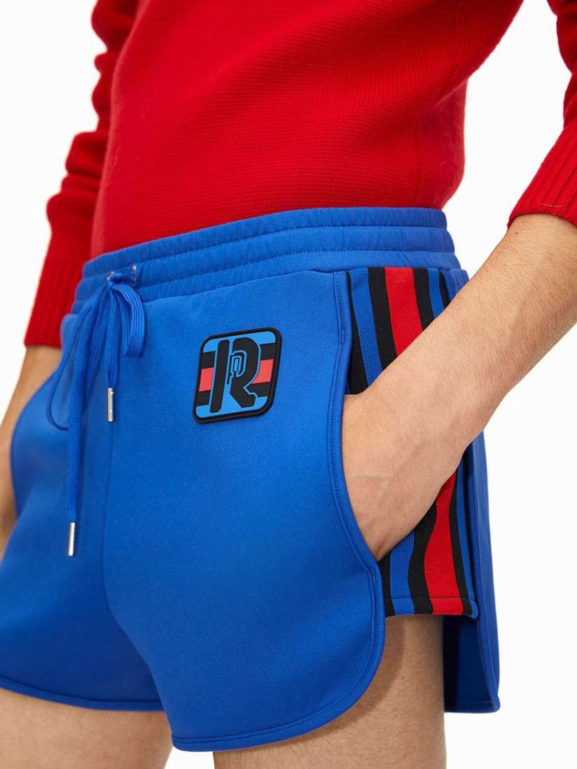 H&M New Rabanne x H&M Unisex Appliqued Track Shorts Size US 34 / EU 50 - 4 Thumbnail