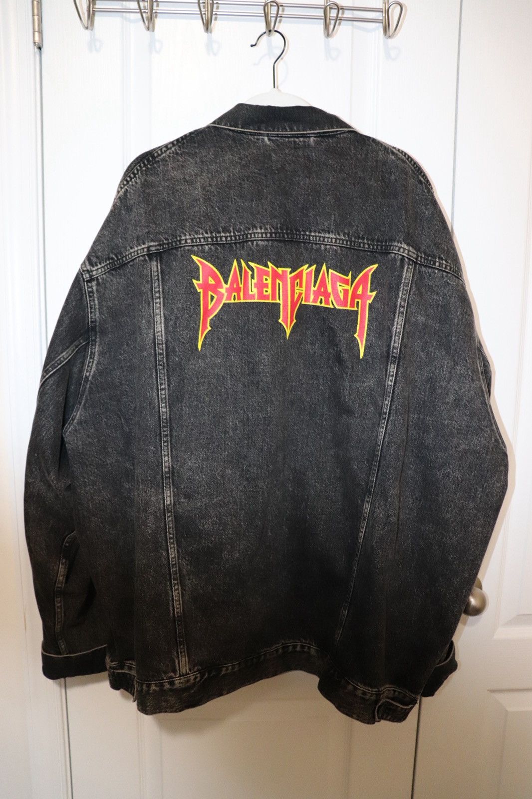 Balenciaga Metal Oversized Denim Jacket 'Black Size US L / EU 52-54 / 3 - 7 Thumbnail