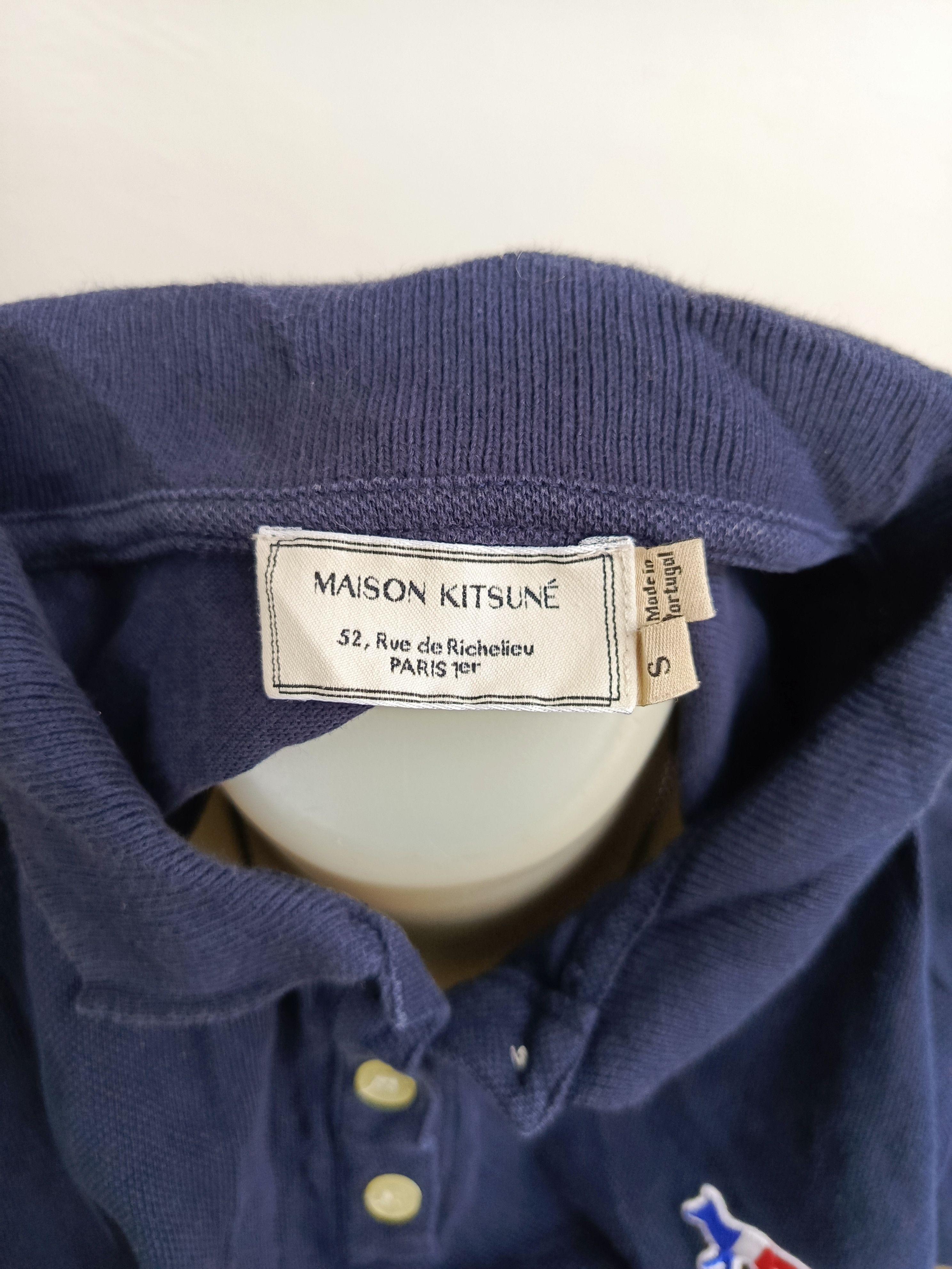 Maison Kitsune Maison Kitsuné Navy Polo Shirt Size S / US 4 / IT 40 - 7 Thumbnail