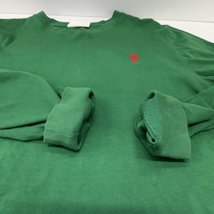 AMI AMIPARIS Logo Embroidered Long Sleeve T-Shirt -2507 Size US L / EU 52-54 / 3 - 8 Thumbnail