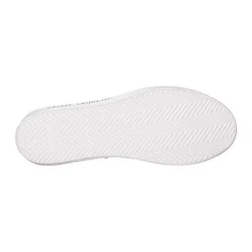 Saint Laurent Paris o1s1wg111024 Malibu Canvas Leather Mid Top Sneakers in White Size US 9 / EU 42 - 5 Thumbnail