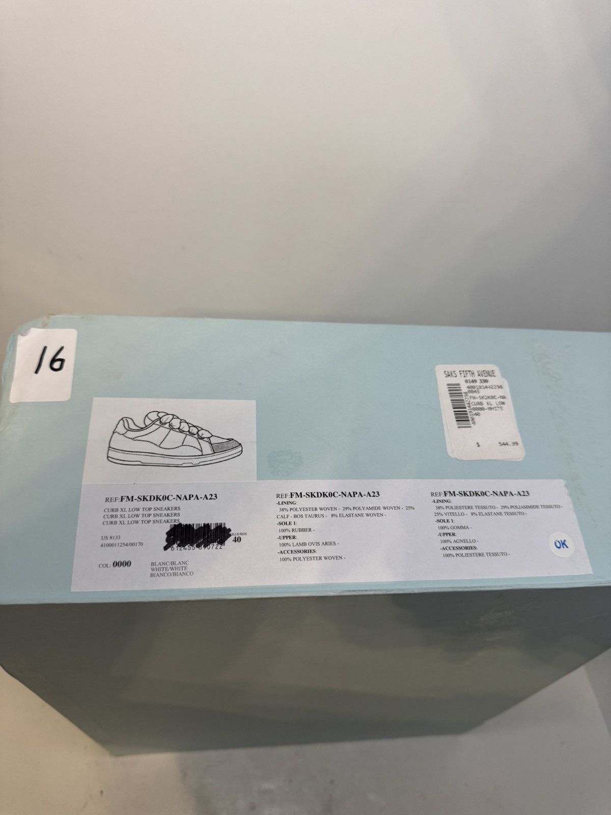 Lanvin Authentic Lanvin Curb XL Sneakers “White” Puff Sz 40/7 Size US 7 / EU 40 - 8 Thumbnail