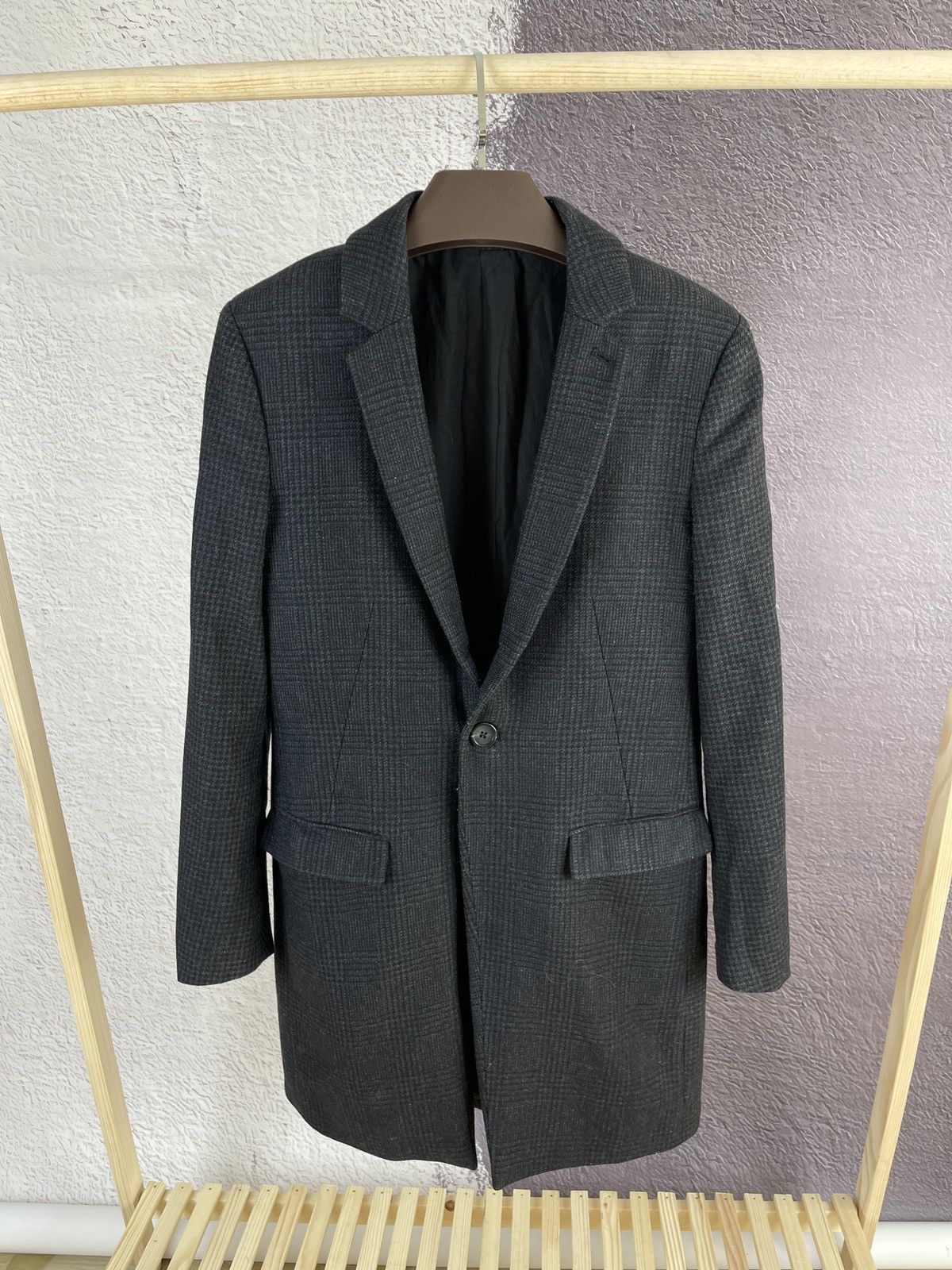 Allsaints Thirty six Barley checkered coat Italian cloth