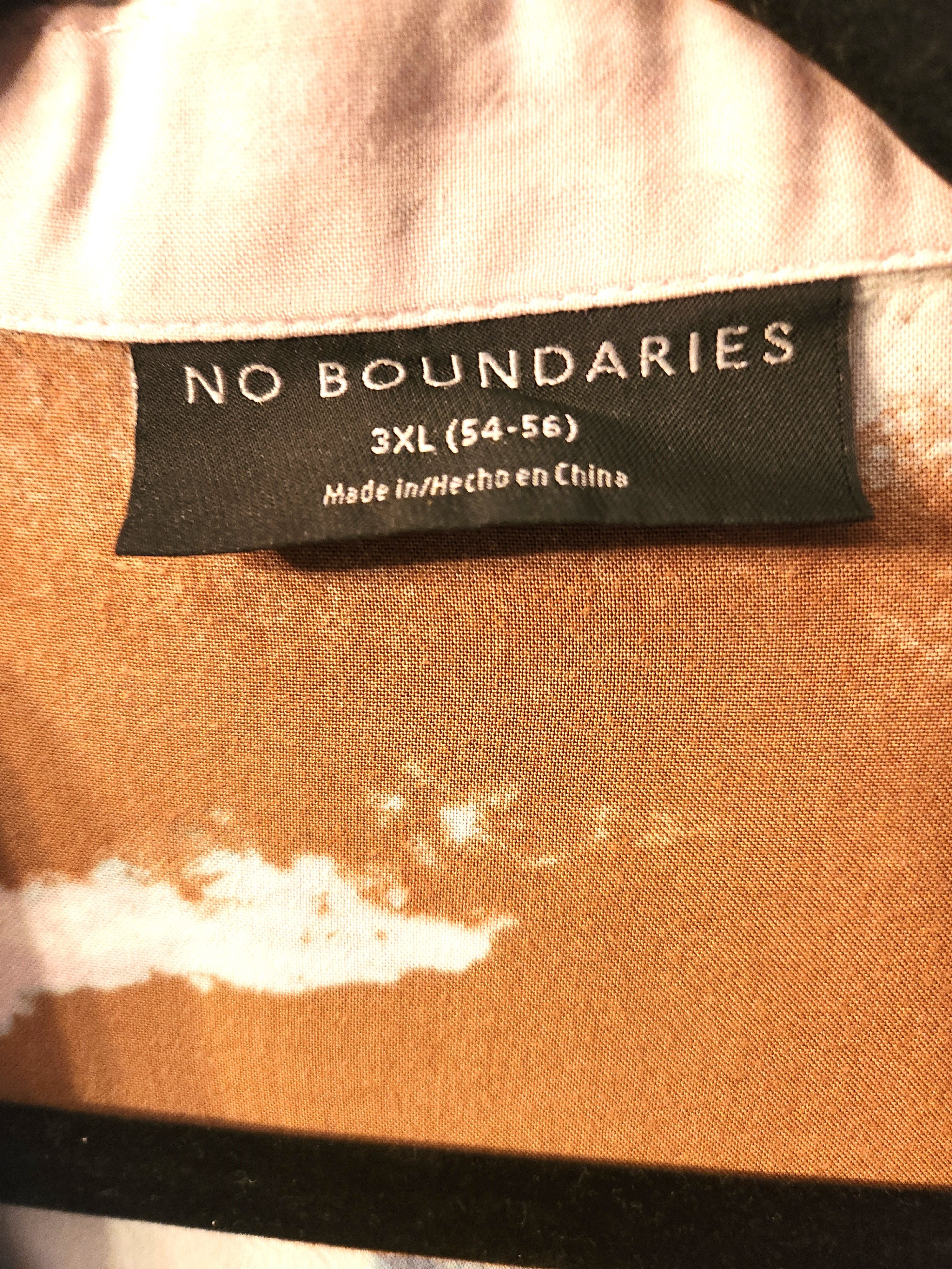 Other No Boundaries 100% Rayon Abstract Pattern Hawaiian Shirt Size US XXL / EU 58 / 5 - 3 Thumbnail