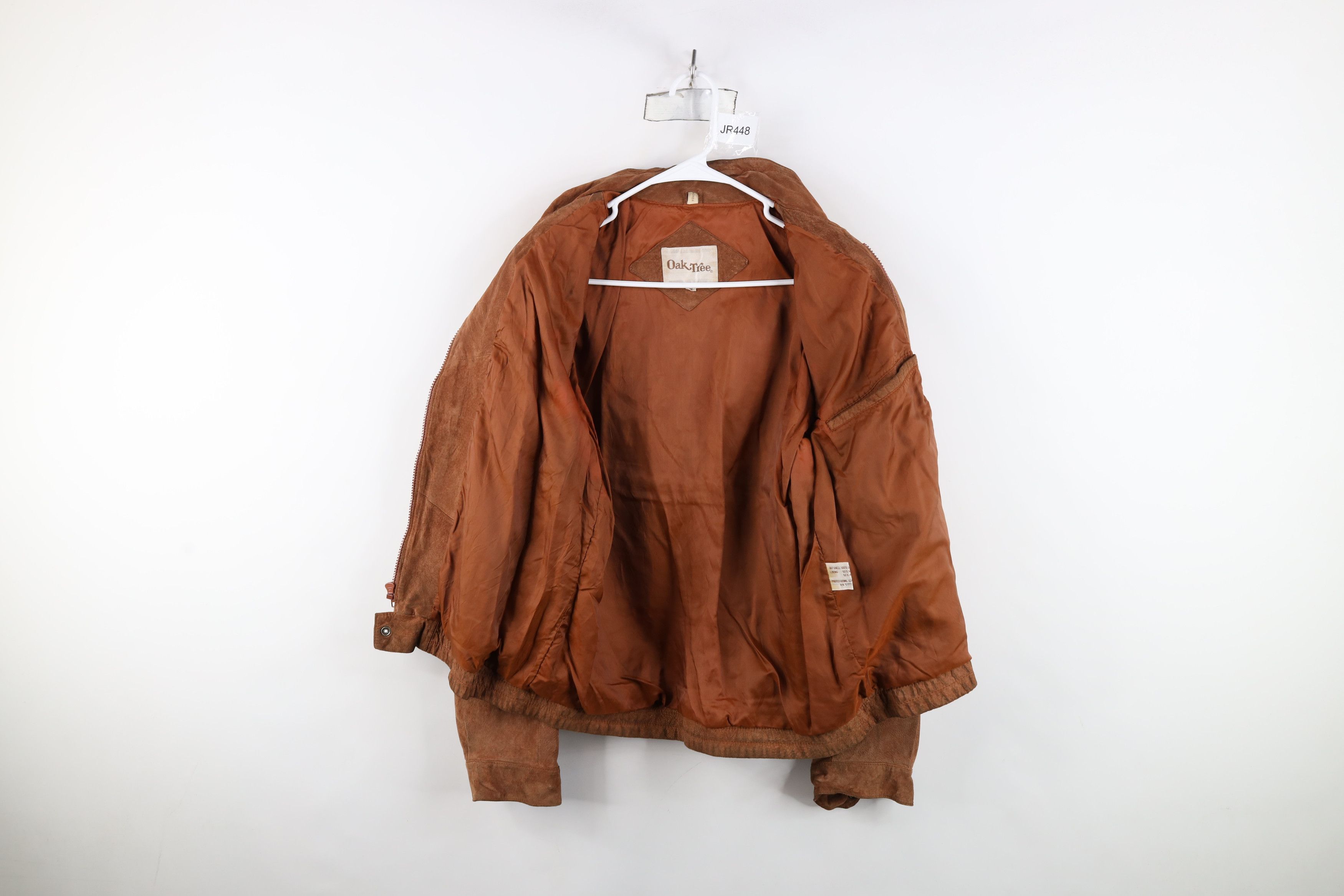 Vintage Vintage 70s Streetwear Suede Leather Full Zip Bomber Jacket Size US XXL / EU 58 / 5 - 12 Thumbnail