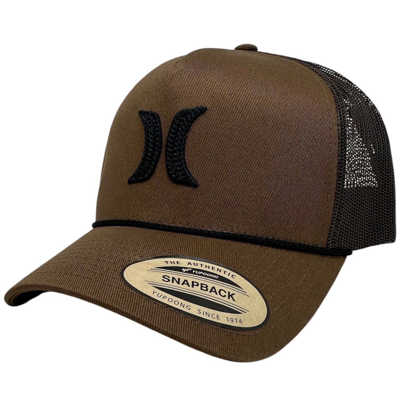 Hurley Hurley Trucker Hat High Icon Mesh Snapback Cap in Brown Size ONE SIZE - 1 Thumbnail