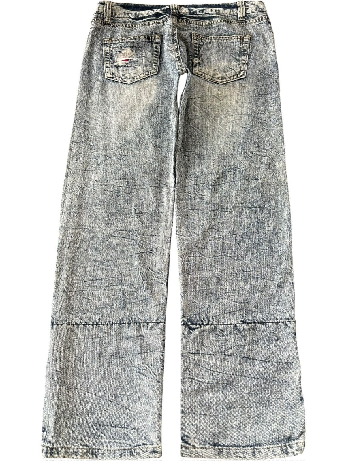 Hysteric Glamour Vintage Japanese Brand Punk Distressed Baggy Jeans Size 36" / US 14 / IT 50 - 2 Thumbnail