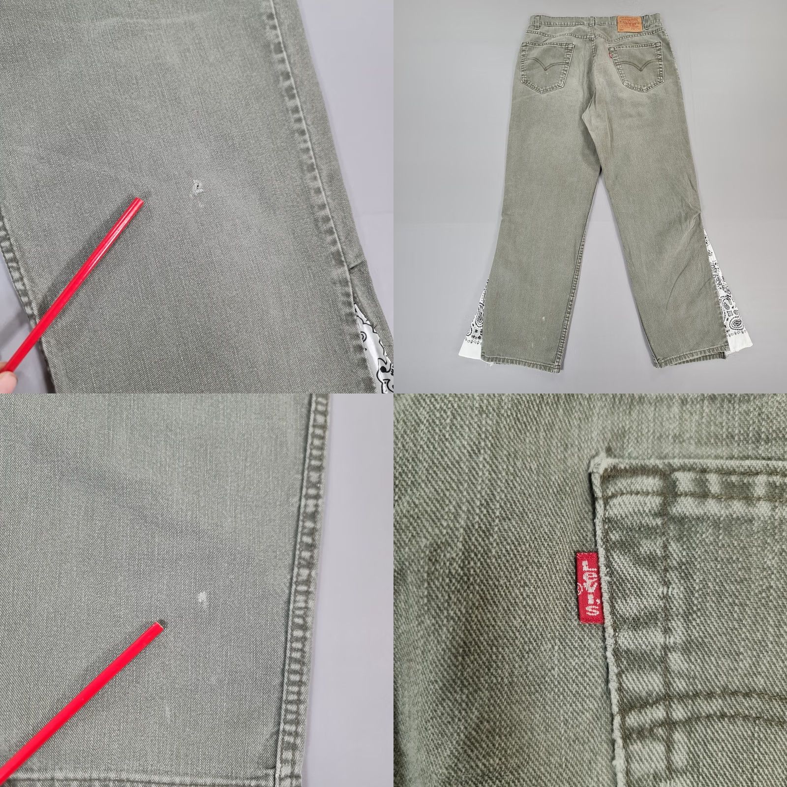 Levi's Levi'S 550 Vintage Jeans Mens Green W34 L31 Bootcut Relaxed Fit Denim 90s USA Y2K Size US 34 / EU 50 - 8 Thumbnail