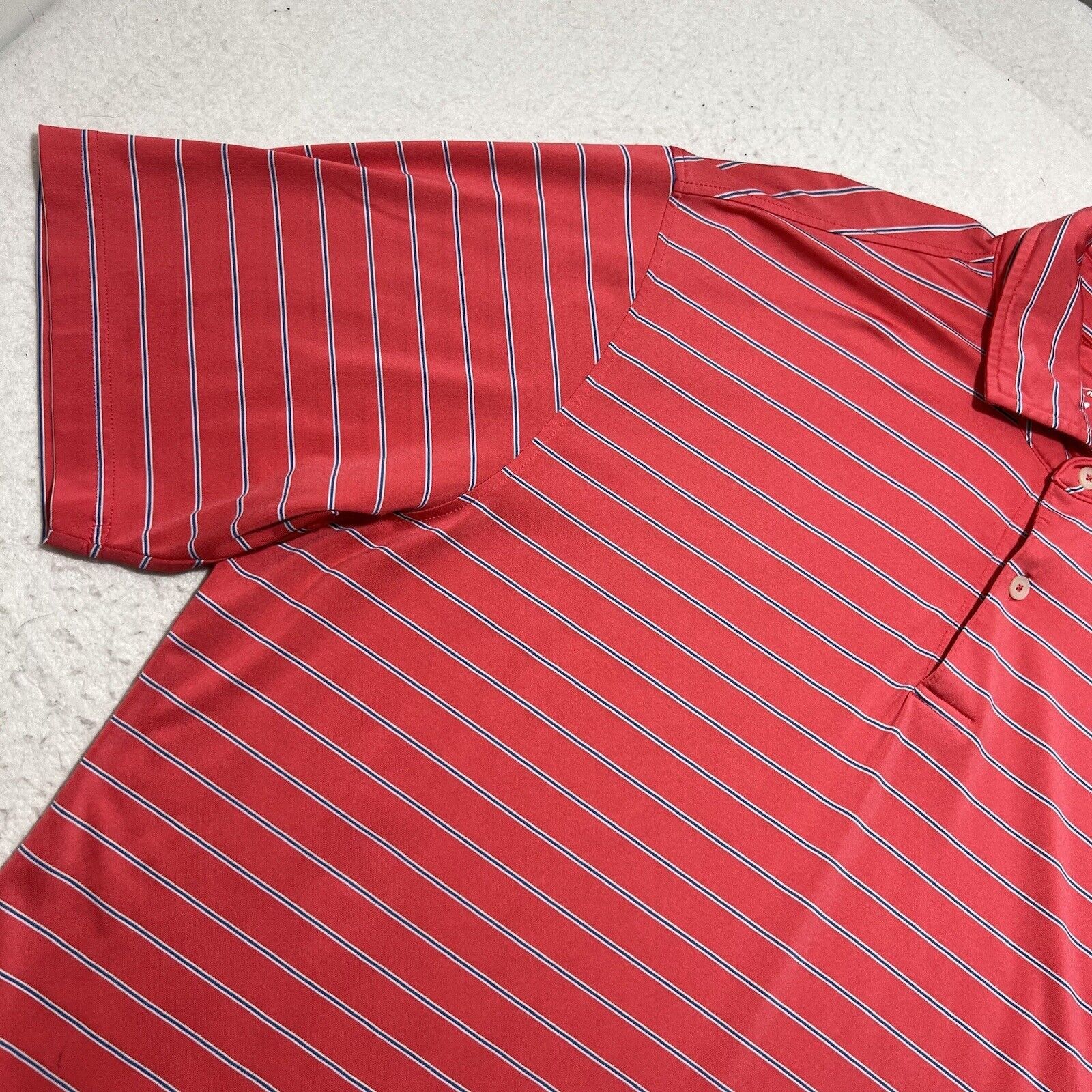 Other Fairway & Greene Large Loose Fit Pink Striped Golf Polo Size US L / EU 52-54 / 3 - 5 Thumbnail