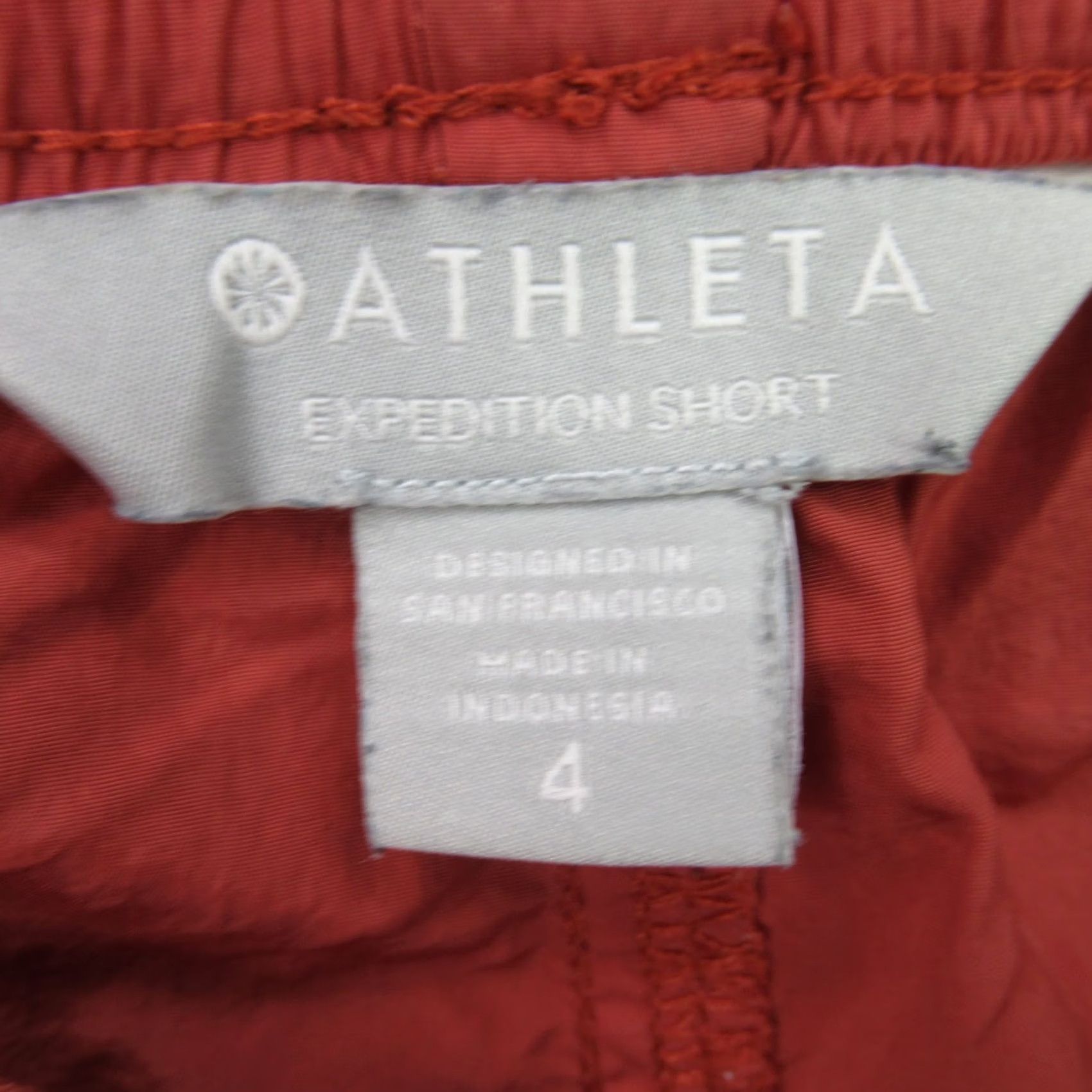 Athleta Athleta Shorts 4 Red Lightweight Workout Activewear Running Womens Size 28" / US 6 / IT 42 - 3 Thumbnail