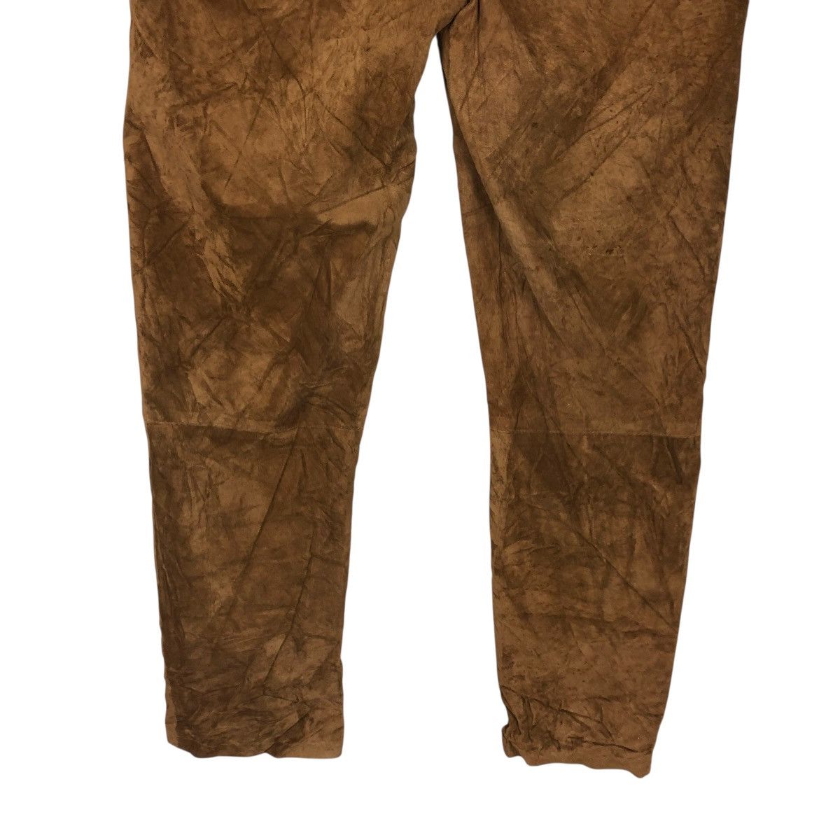 Japanese Brand 🔥VINTAGE SUEDE SOFT LEATHER PANTS BIKER HALLHUBER Size US 32 / EU 48 - 13 Thumbnail