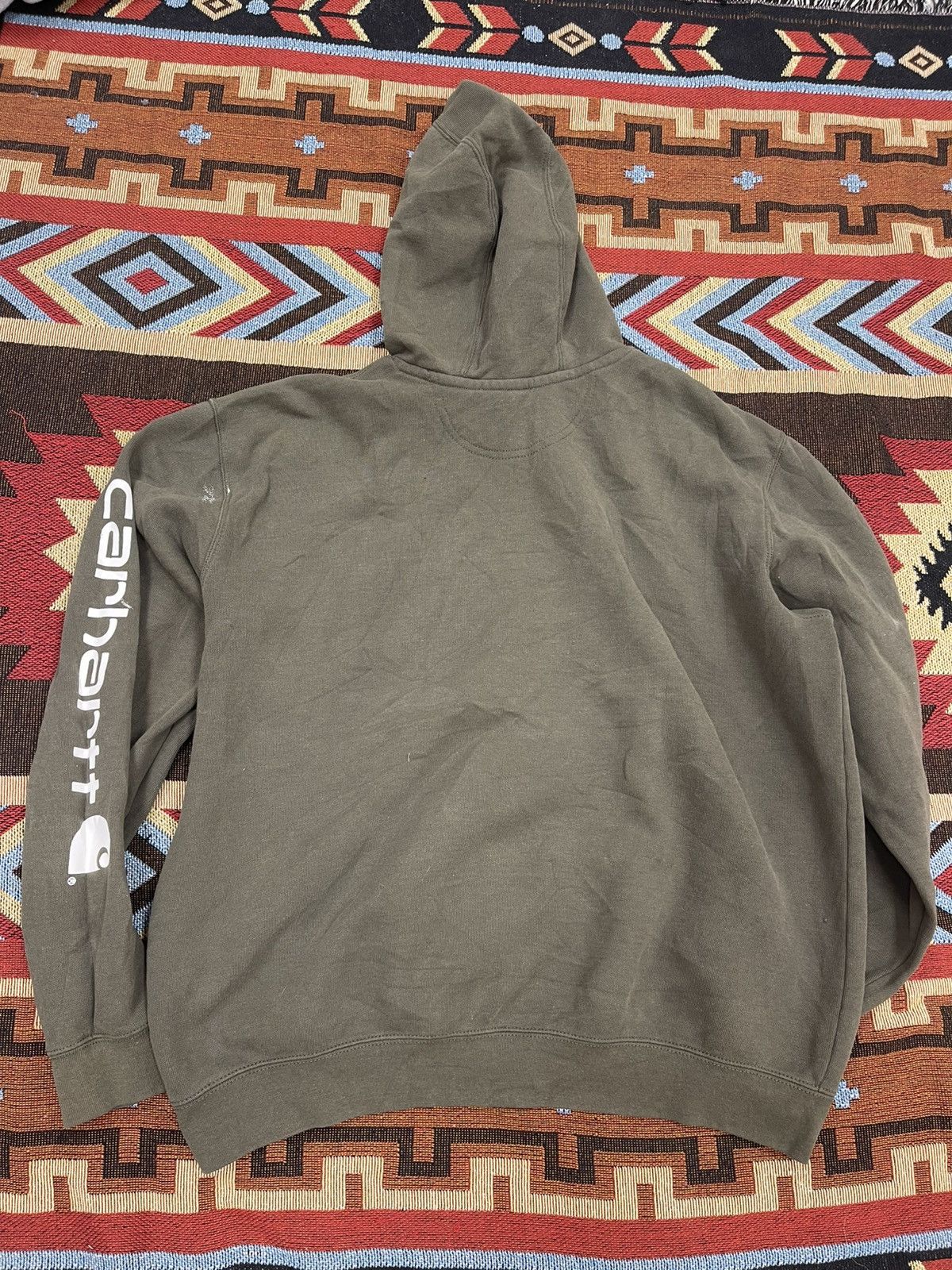 Carhartt × Carhartt Wip CARHARTT GREEN IVORY HOODIE SZ L Size US L / EU 52-54 / 3 - 9 Thumbnail