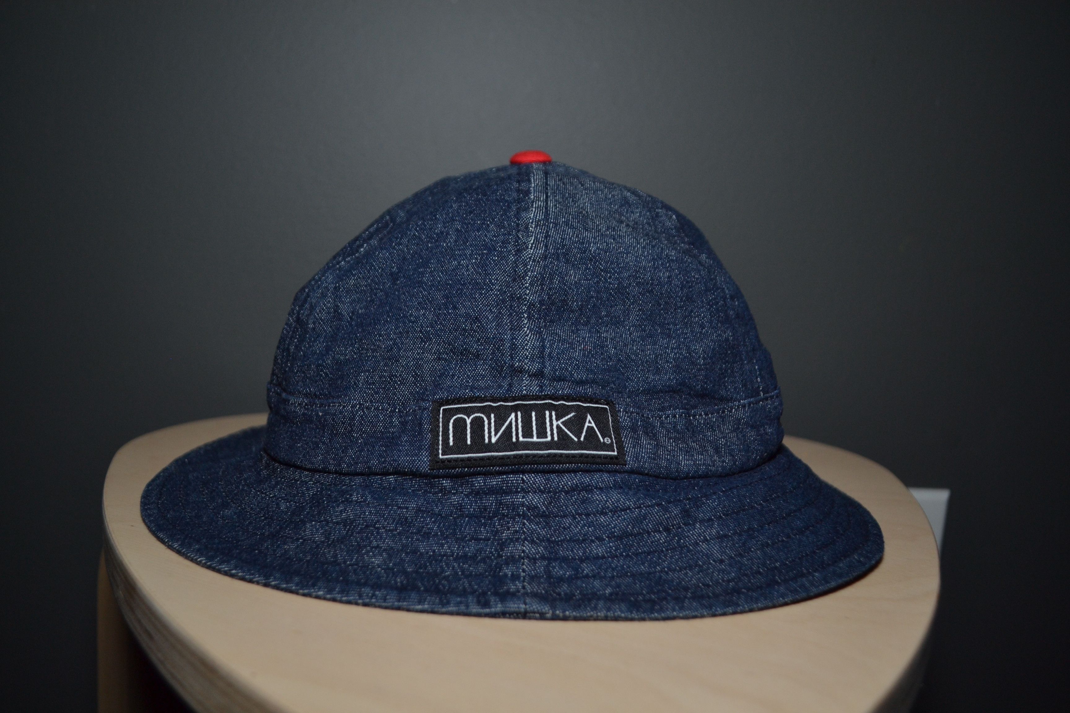 Mishka Mishka Мишка Denim Bucket Hat Logo Size ONE SIZE - 2 Thumbnail