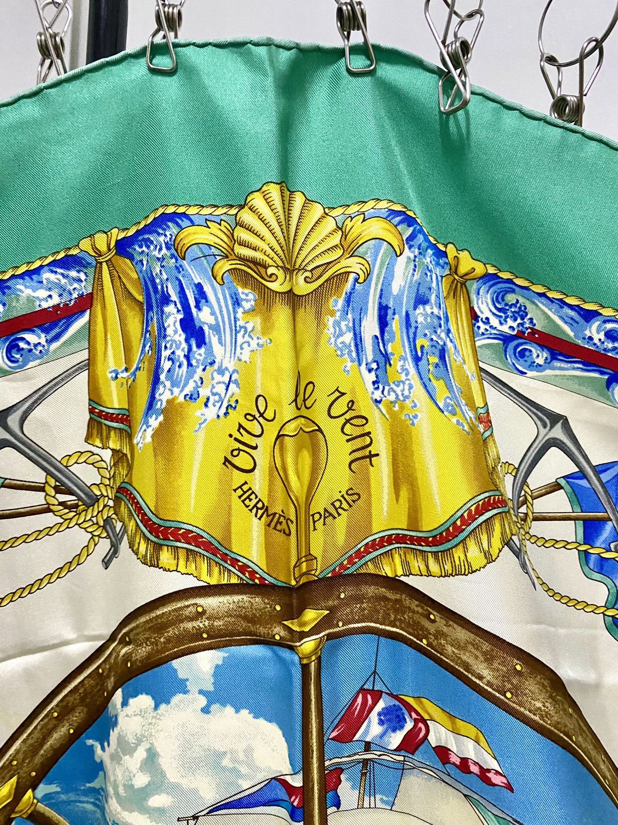 Hermes Hermes vive le vent silk scarf Size ONE SIZE - 5 Thumbnail