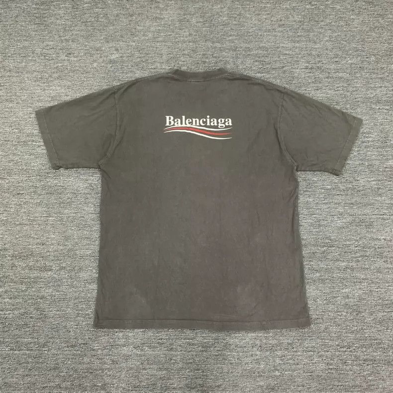 Balenciaga Balenciaga Grey wash damage done old coke short sleeves Size US S / EU 44-46 / 1 - 2 Thumbnail