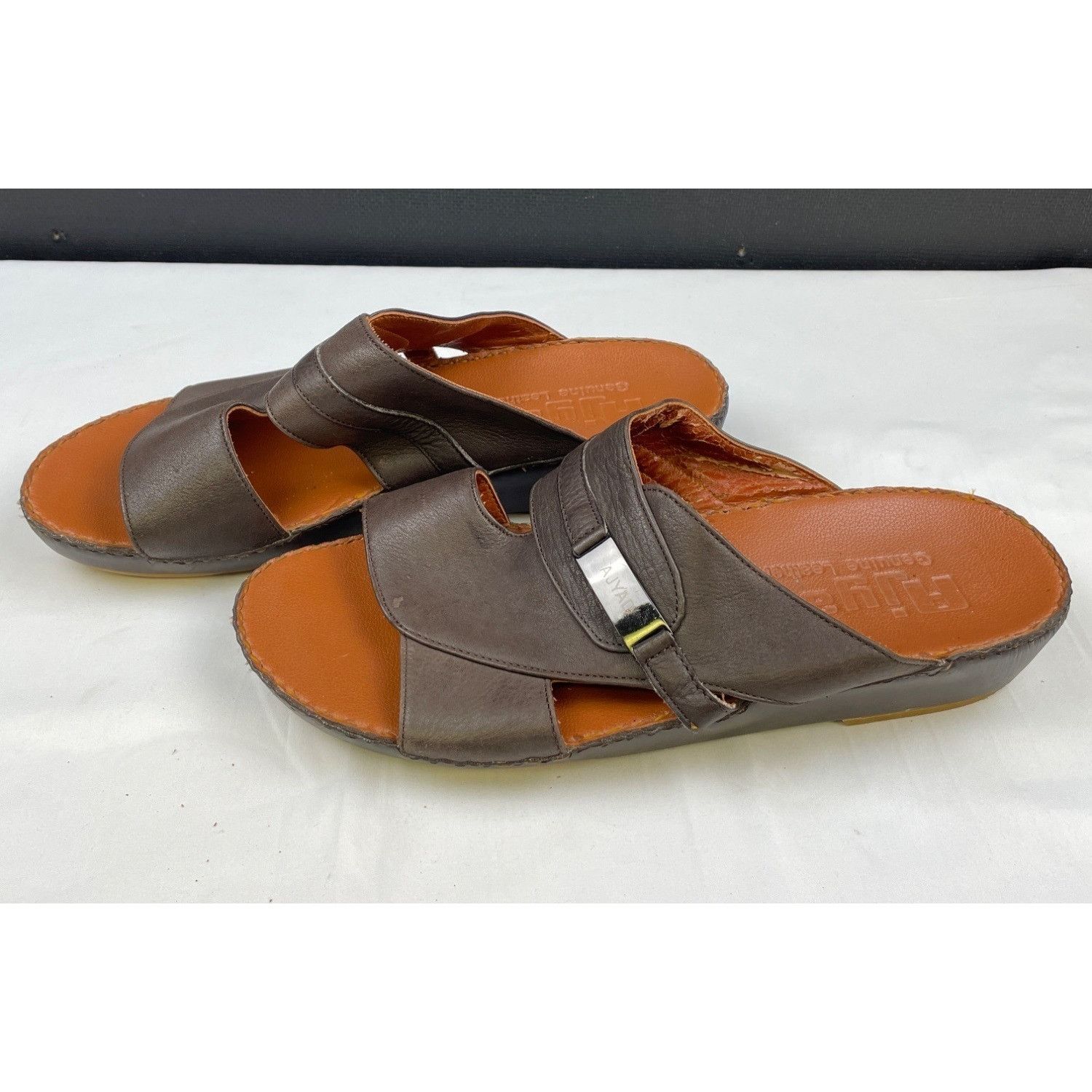 Other Ajyad Men's Brown Leather Sandals/Shoes/Slip on Size 11 SKU Size US 11 / EU 44 - 2 Thumbnail