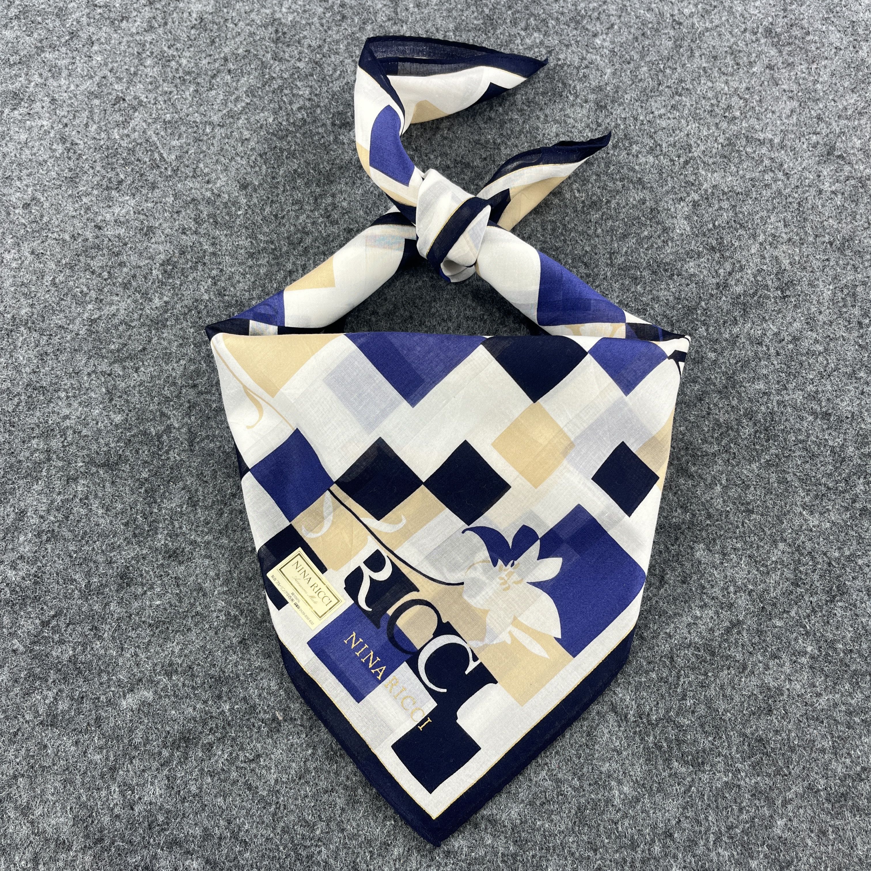 Vintage Nina Ricci Handkerchief / Bandana / Neckerchief B042 Size ONE SIZE - 1 Thumbnail
