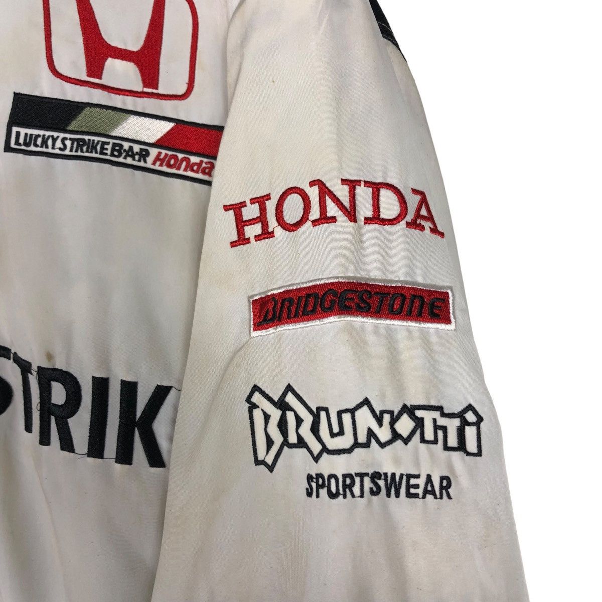 Hein Gericke 🔥VINTAGE BIKER JACKET RACING LUCKY STRIKE BIG LOGO Size US XXL / EU 58 / 5 - 12 Thumbnail