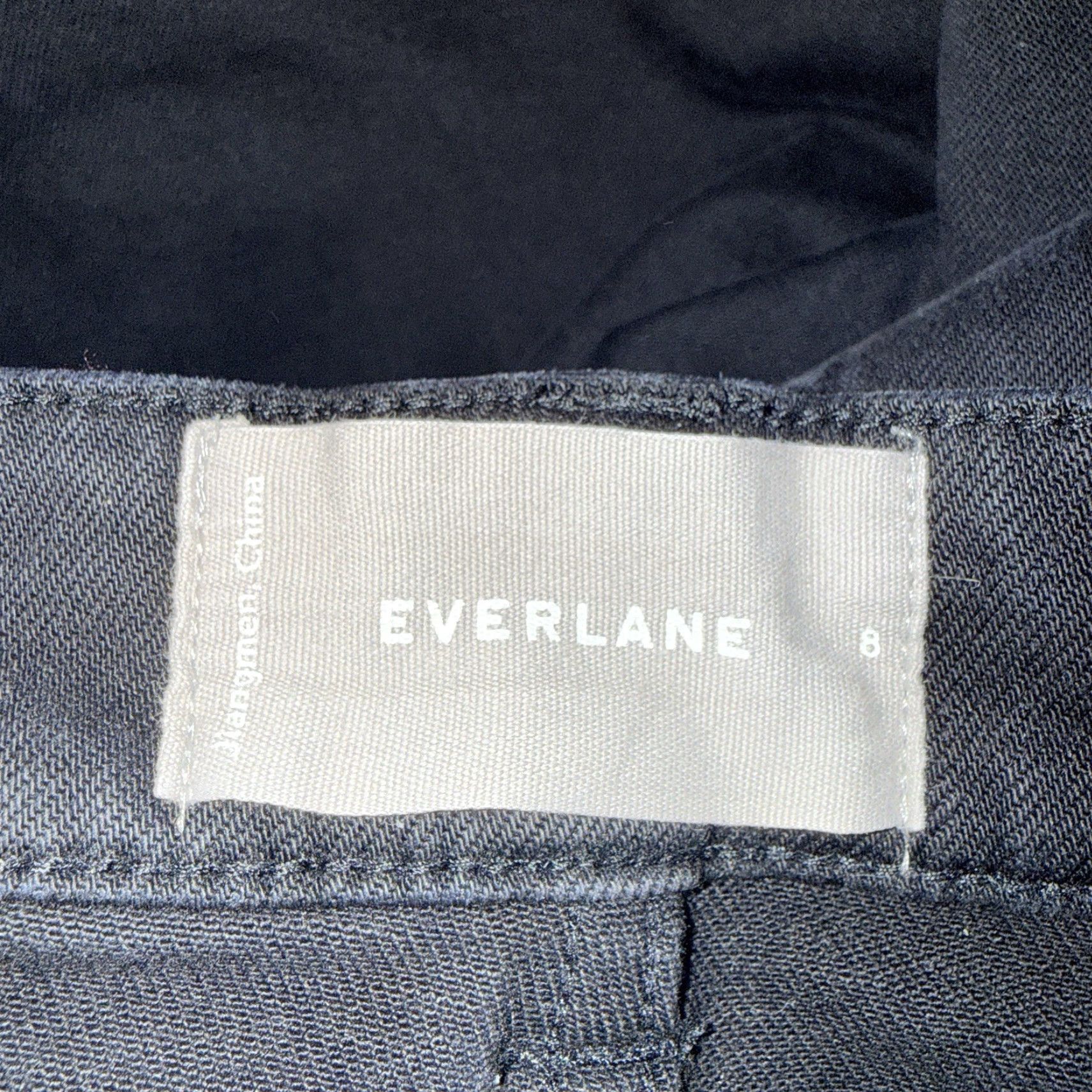 Everlane Everlane Pants Womens Size 8 Black Cropped Wide Casual 100% Cotton x 24 Size 30" / US 8 / IT 44 - 4 Thumbnail