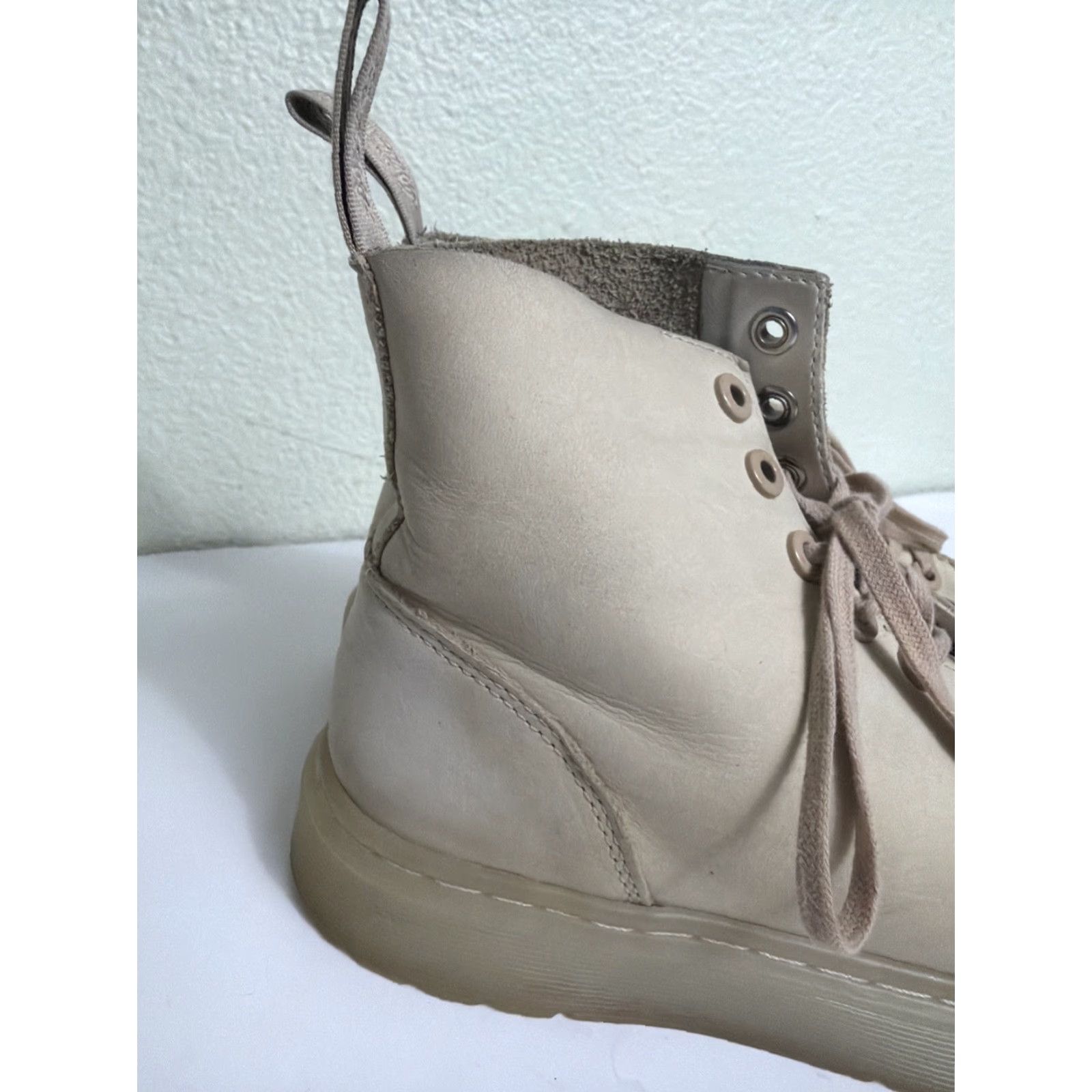 Dr. Martens Dr. Martens Talib Men’s Size 4 Ladies 5 Soft Nubuck Beige Leather Boots Stains Size US 5 / EU 37 - 5 Thumbnail