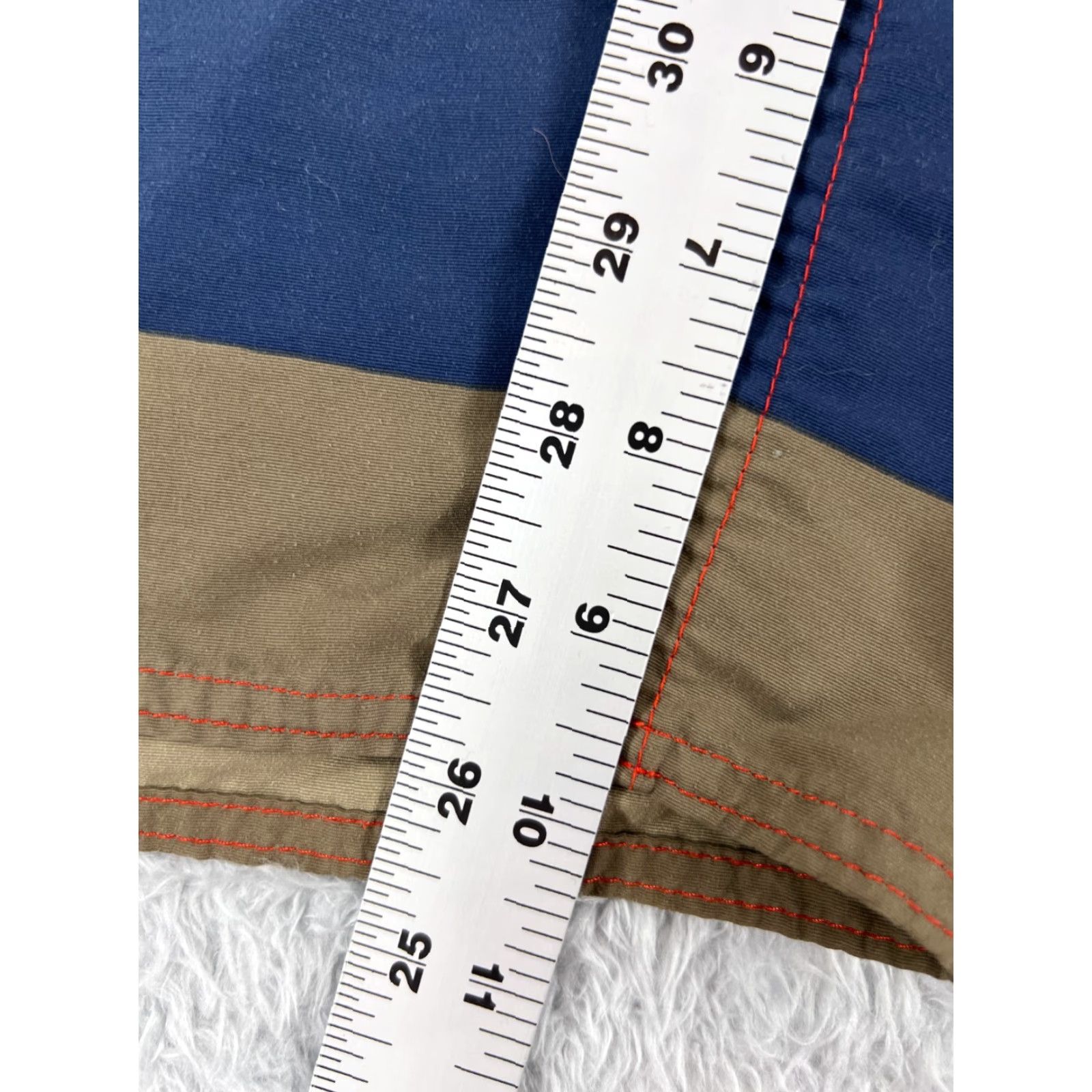 Patagonia Patagonia Board Shorts Mens 31 Blue Red Beige Wavefarer 21" Beach Swim Trunks Pockets | Men's Bottoms Surfing Recreational - Blue Size US 31 - 7 Thumbnail