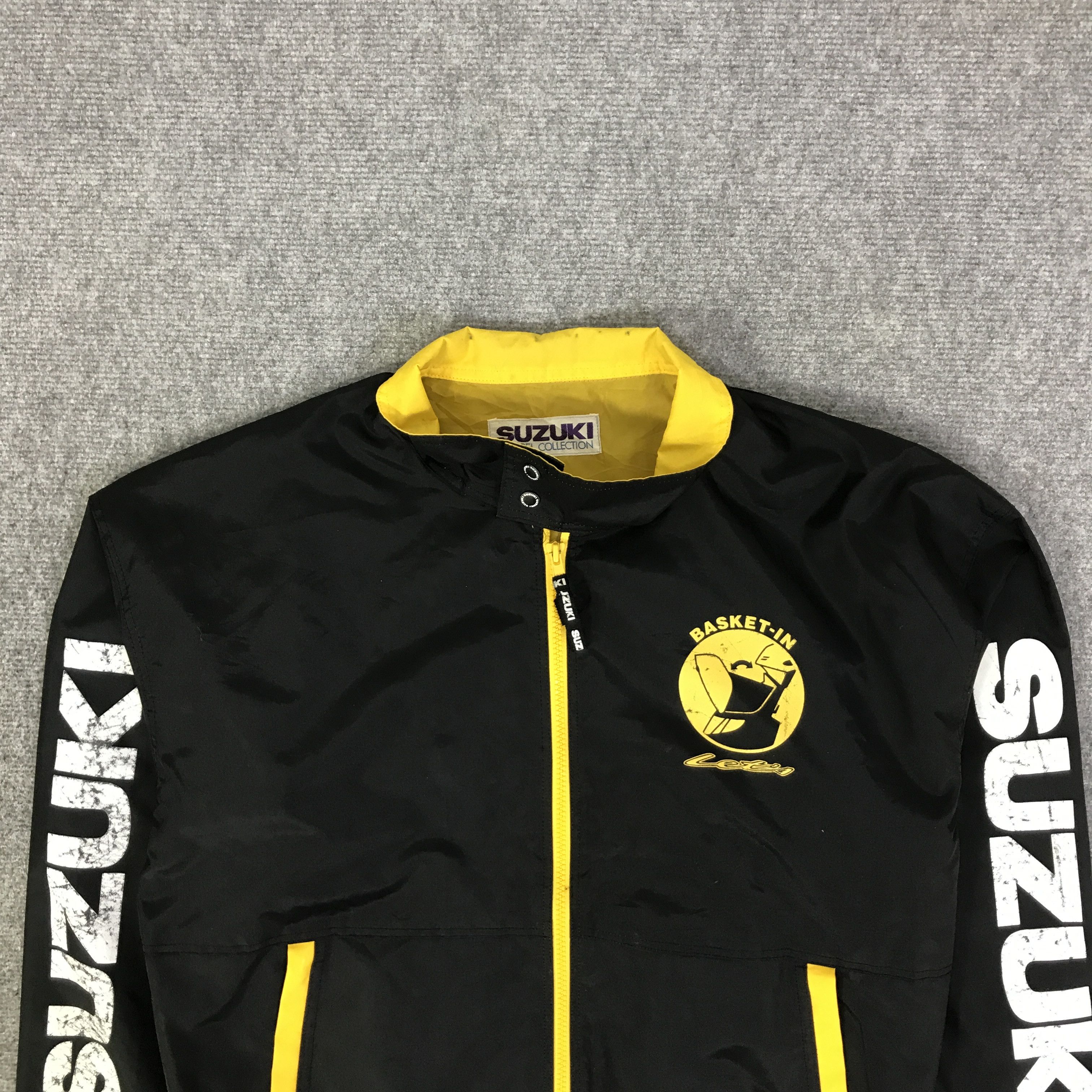 Japanese Brand SUZUKI RACING DESIGN CRAP LOGO JACKET K95B22 Size US L / EU 52-54 / 3 - 3 Thumbnail