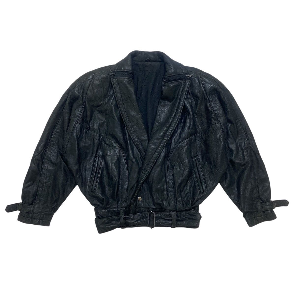 Genuine Leather × Leather Attitude Pegabo Bomber Style Loose Oversize Leather Jacket Size US M / EU 48-50 / 2 - 4 Thumbnail