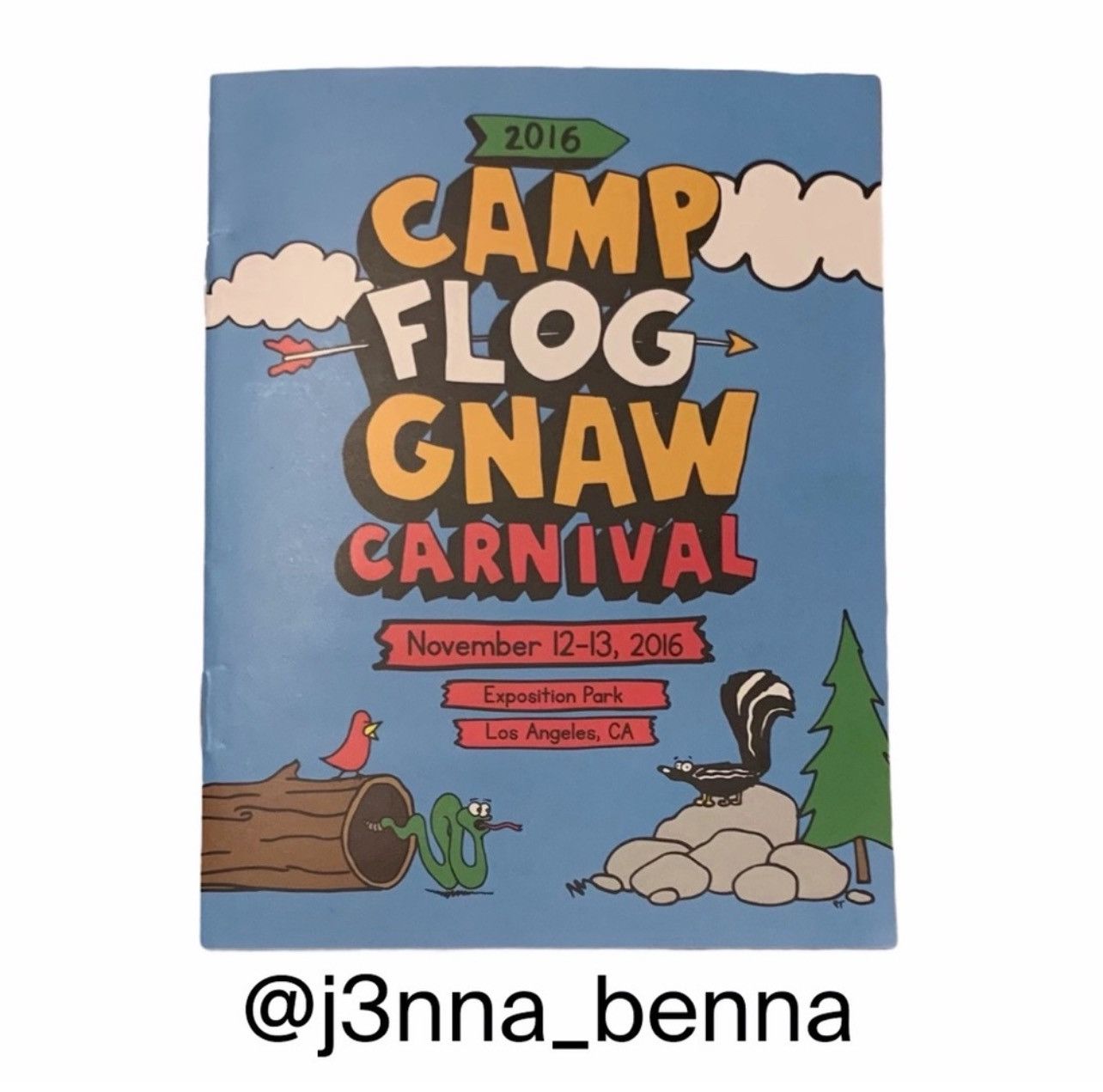 Tyler The Creator 2016 Camp Flog Gnaw Carnival Booklet Size ONE SIZE - 1 Thumbnail