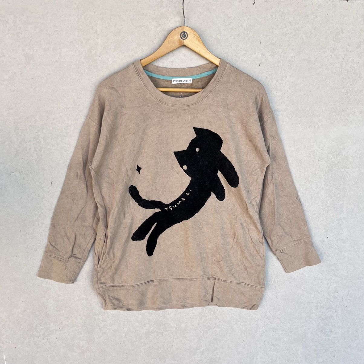 Other Vintage Tsumori Chisato Brown Cat Sweatshirt Size L Size US L / EU 52-54 / 3 - 1 Thumbnail