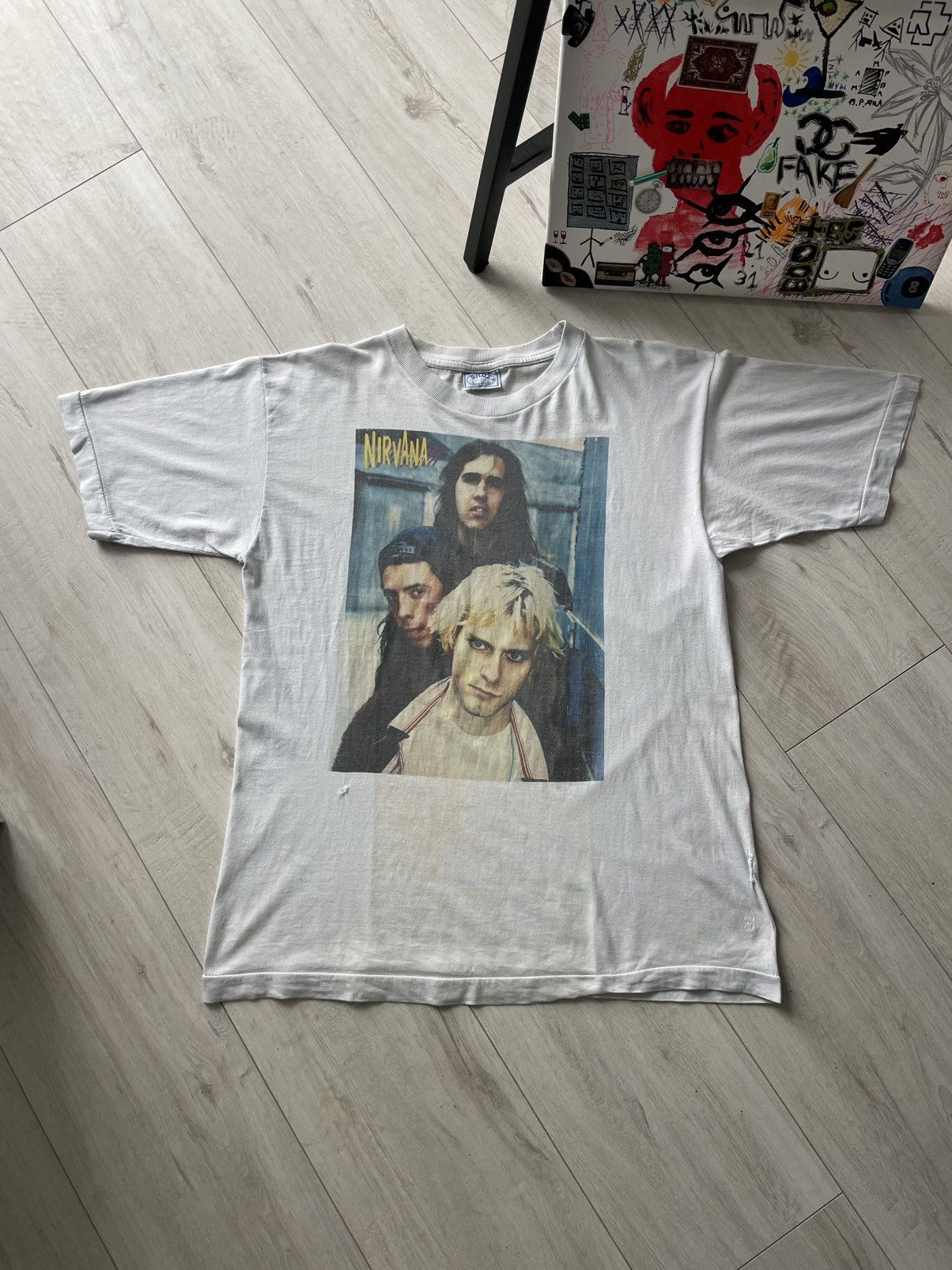 Band Tees 💥VTG💥 Nirvana 90’s Cry In The Dark AOP T-Shirt Kurt Cobain Size US M / EU 48-50 / 2 - 1 Thumbnail