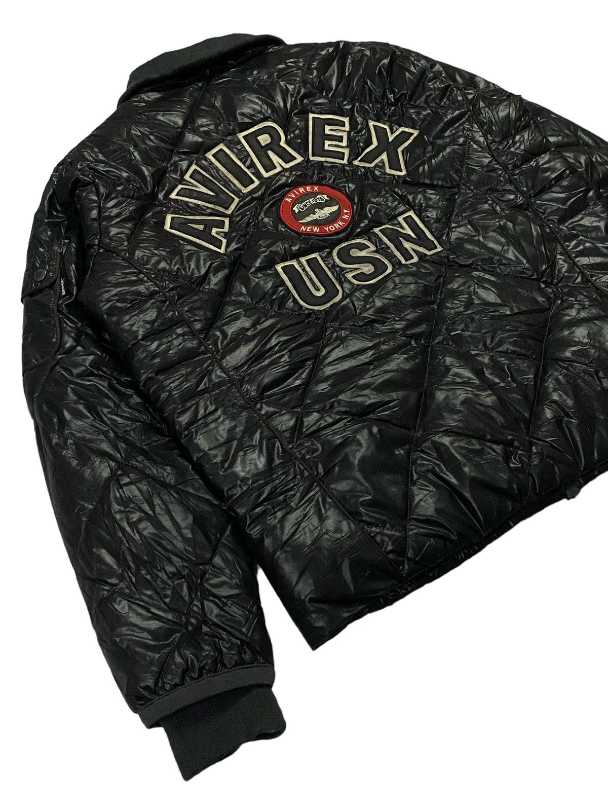 Avirex Avirex USN Big Logo Puffer Jacket Size US XL / EU 56 / 4 - 21 Thumbnail