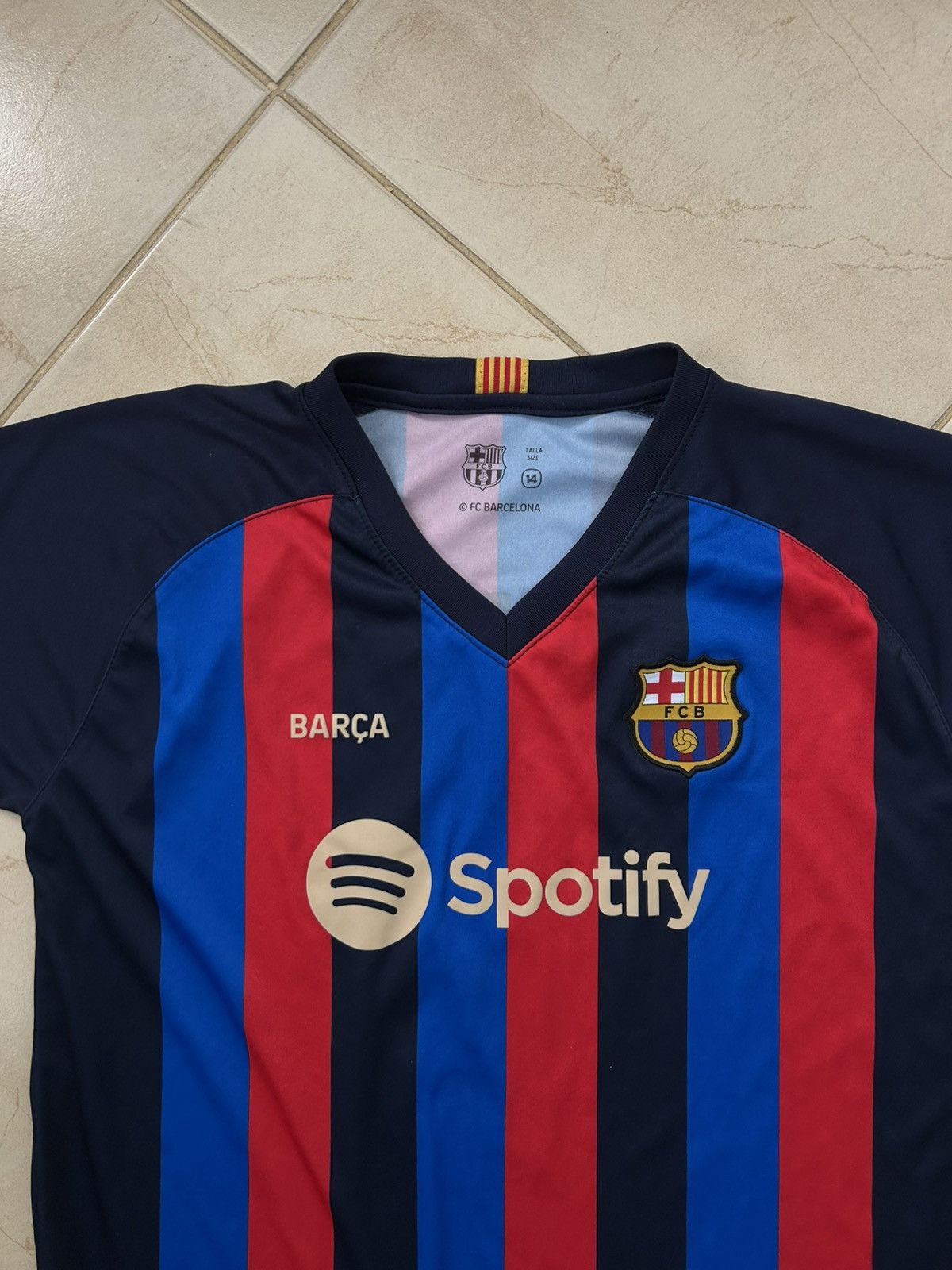Other Mens FC Barcelona Soccer JerseySpotify Football Shirt Size US S / EU 44-46 / 1 - 2 Thumbnail