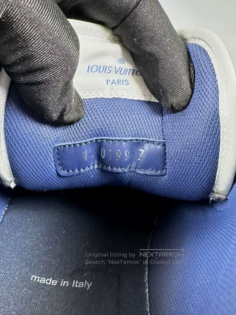 Louis Vuitton Louis Vuitton Trainer White and Blue Casual Shoes Size US 7 / EU 40 - 8 Thumbnail