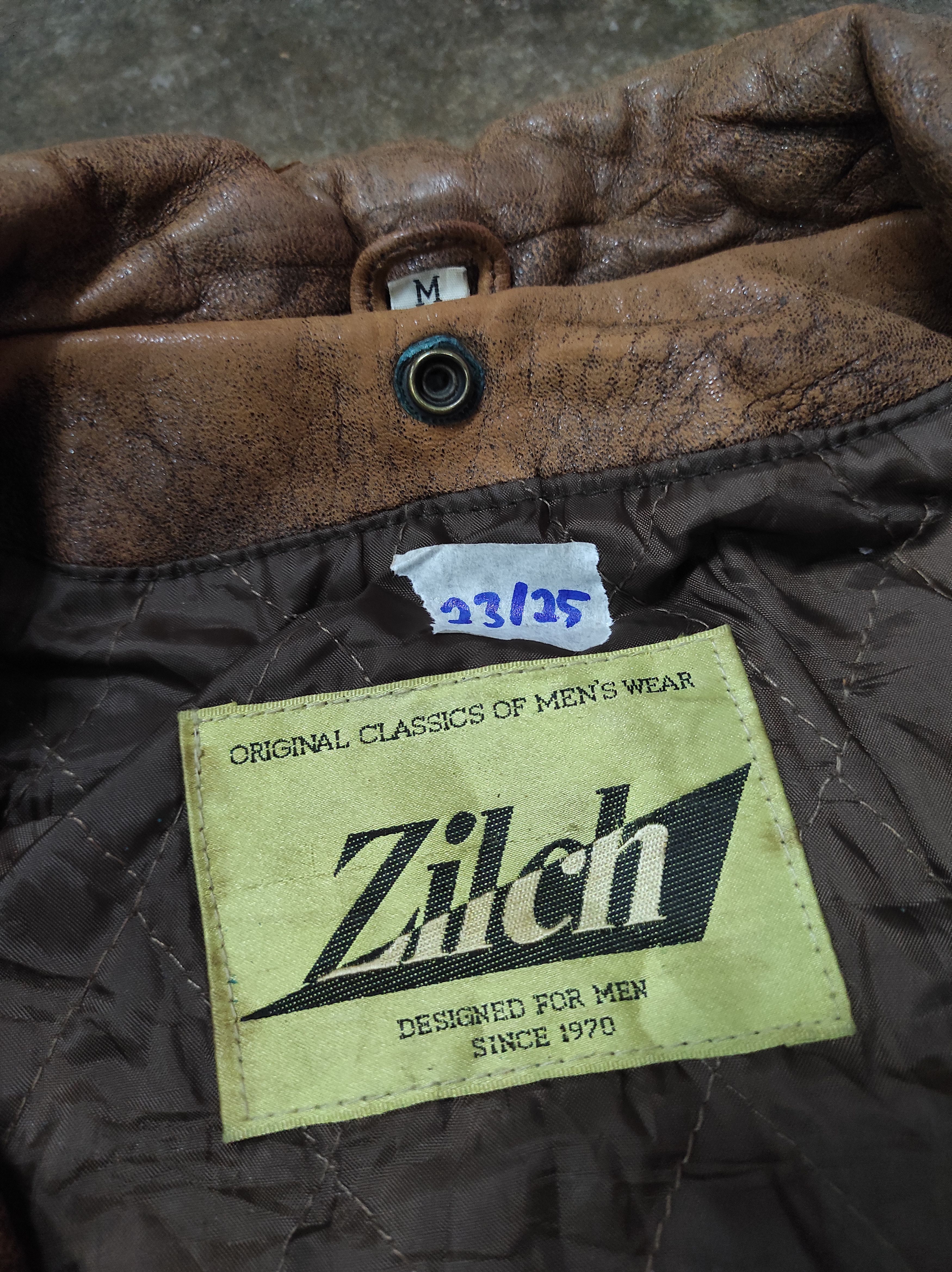 Genuine Leather × Japanese Brand × Vintage ZILCH CLASSICS RETRO GENUINE LEATHER BOMBER JACKET Size US M / EU 48-50 / 2 - 9 Thumbnail