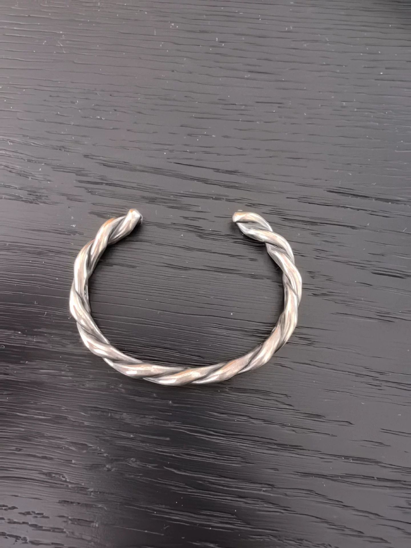 RRL Ralph Lauren RRL Silver Twisted Bracelet Size ONE SIZE - 1 Thumbnail