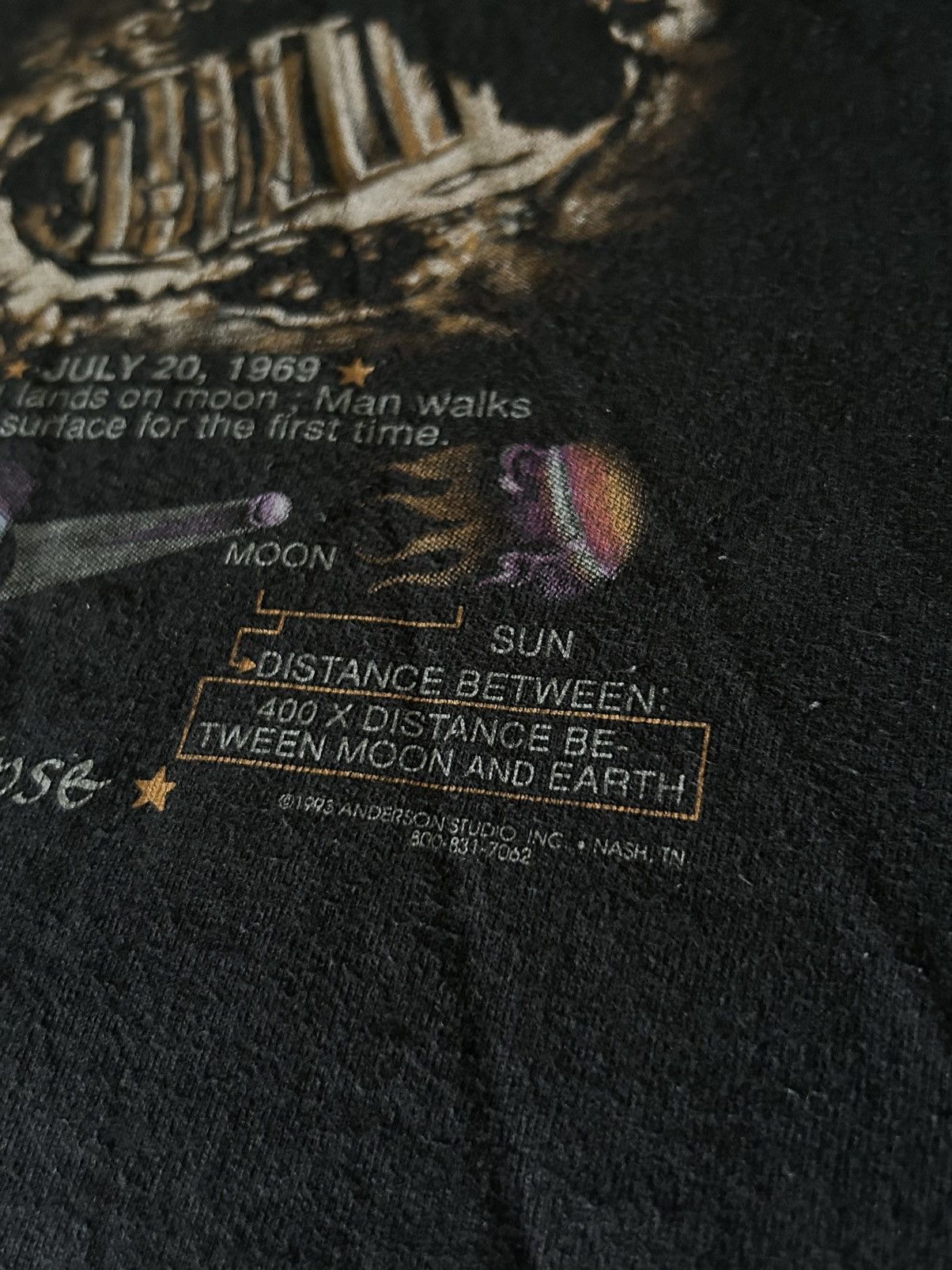 Fruit Of The Loom × Vintage Vintage 1993 fruit of the loom “The Moon” tee Size US L / EU 52-54 / 3 - 3 Thumbnail